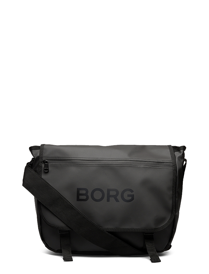Björn Borg - BORG DUFFLE MESSENGER BAG - bum bags - black beauty - 0