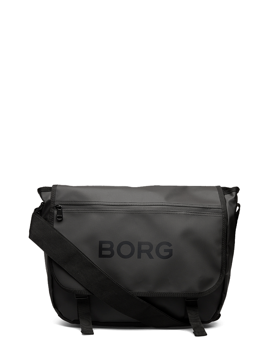 Björn Borg - BORG DUFFLE MESSENGER BAG - schultertaschen - black beauty - 0