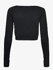 Björn Borg - ALICE SEAMLESS CROPPED LONGSLEEVE - navel shirts - black beauty - 1
