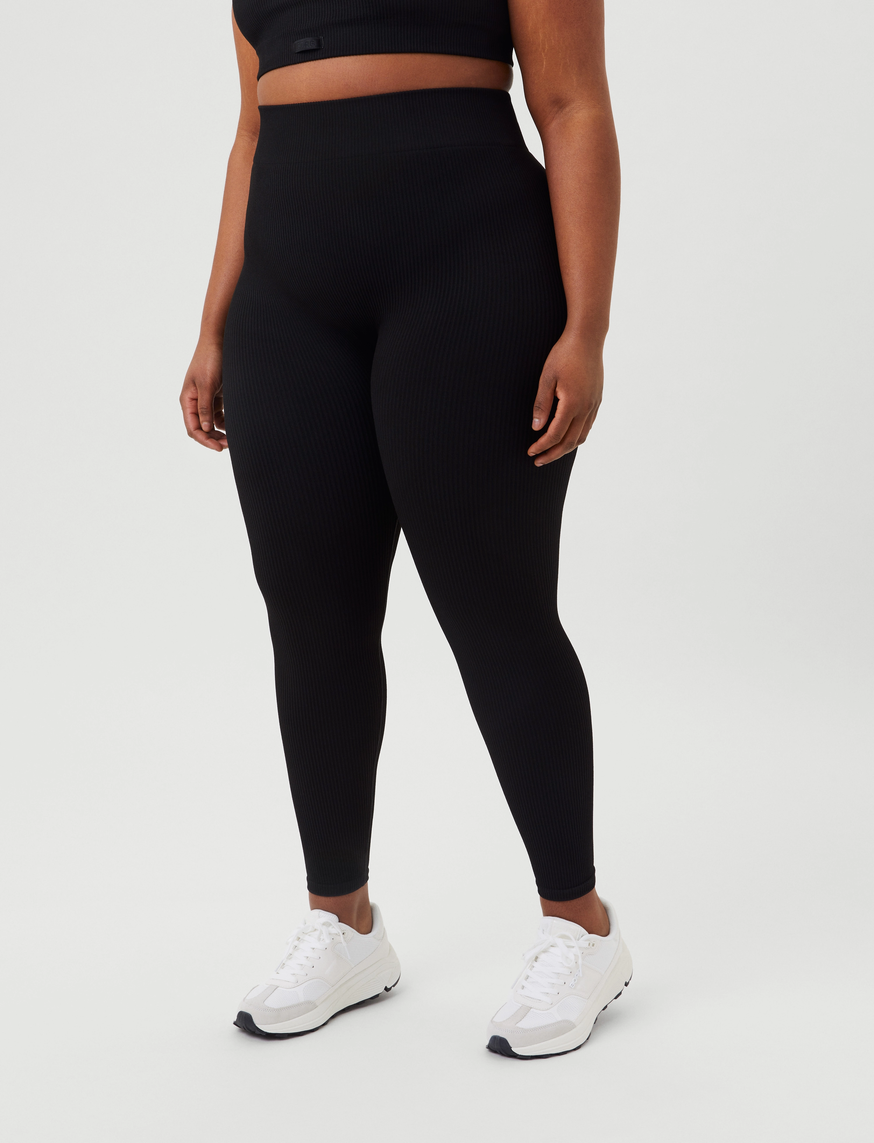 Björn Borg - ALICE SEAMLESS RIB TIGHTS - fuld længde - black beauty - 5