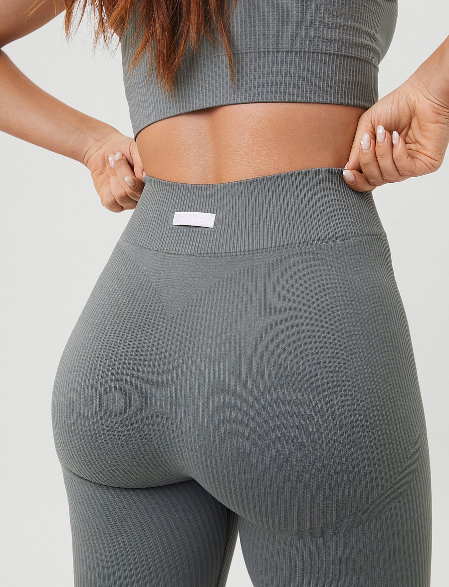 Björn Borg - ALICE SEAMLESS RIB TIGHTS - collants d'entraînement - sedona sage - 5