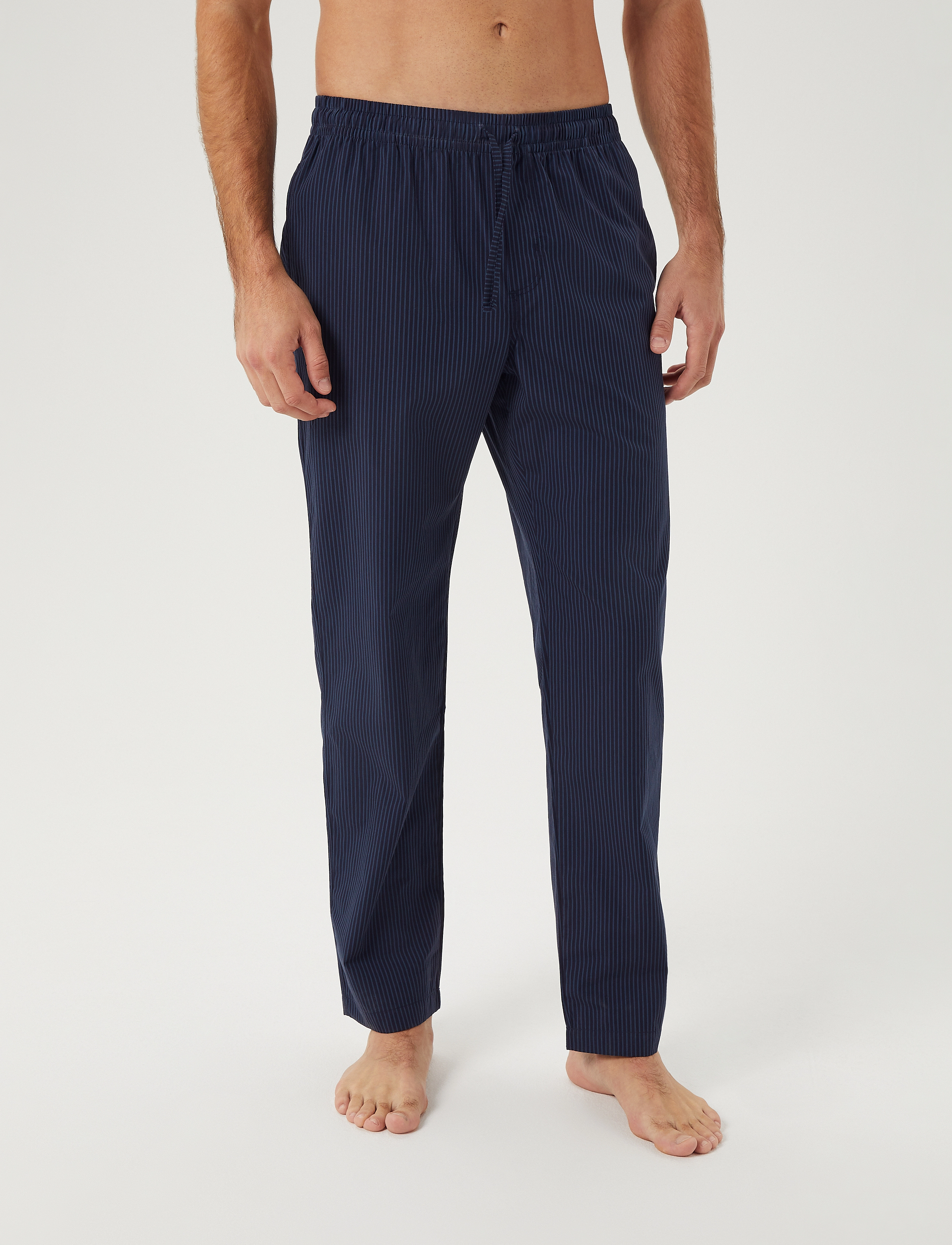 Björn Borg CORE WOVEN PYJAMA PANTS - Enimmüüdud - BB POPLIN STRIPE 3 / navy
