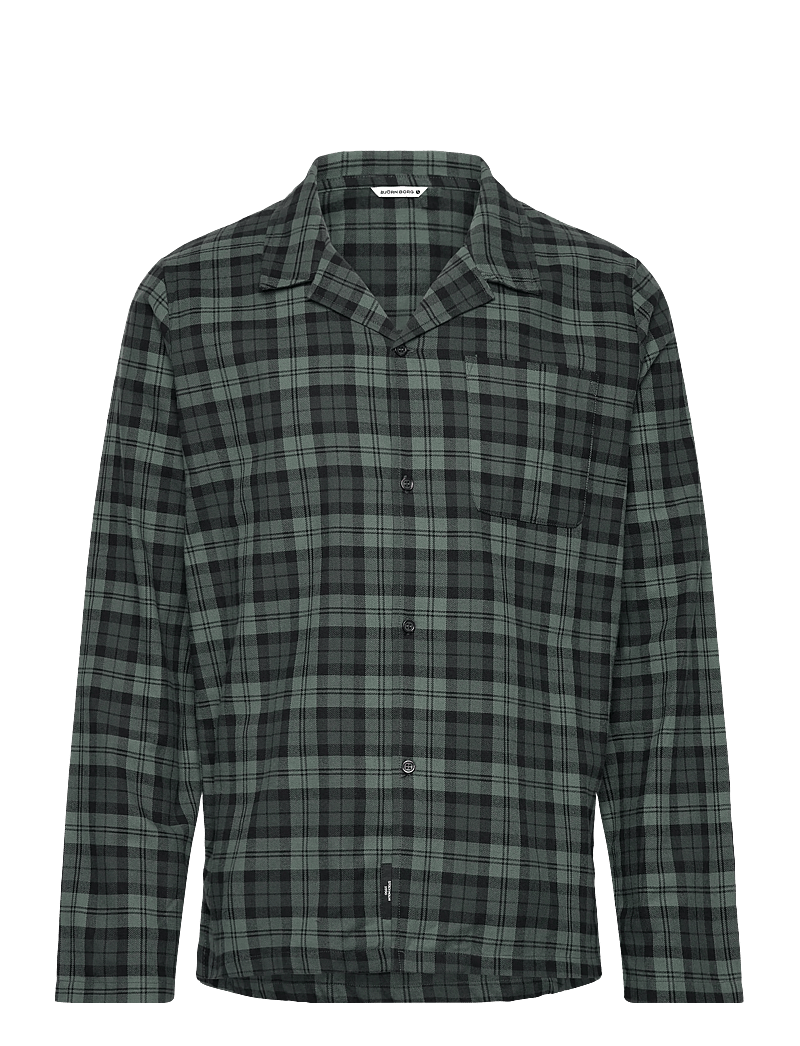 Björn Borg - CORE FLANNEL PYJAMA SHIRT - pyjamasöverdelar - bb hs check 2 - 0