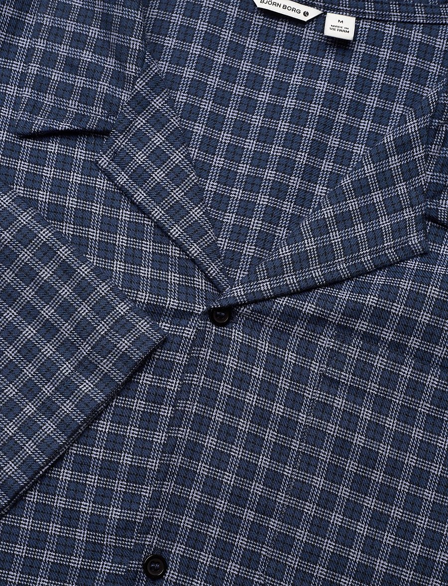 Björn Borg - CORE FLANNEL PYJAMA SHIRT - hauts de pyjama - bb multicheck 2 - 2