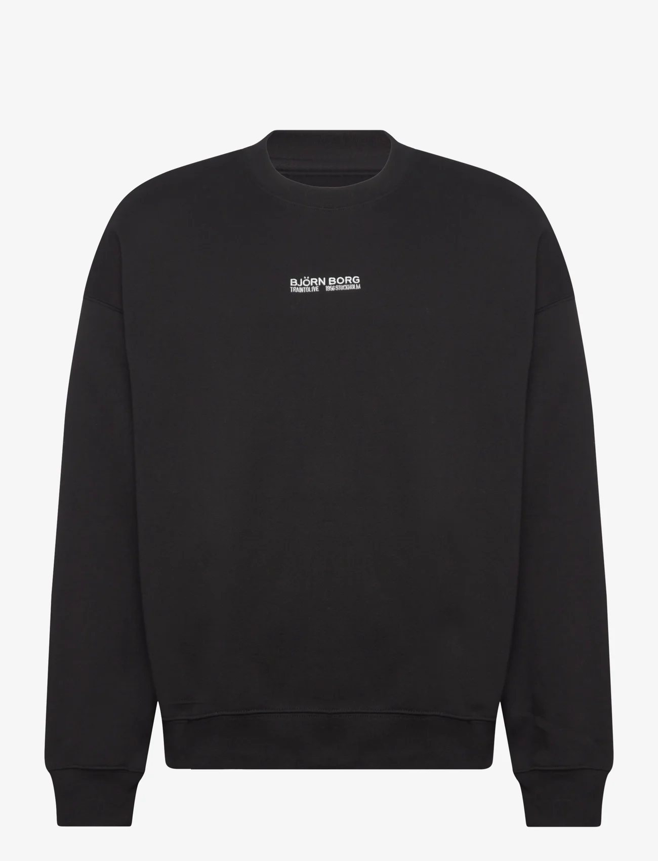 Björn Borg - BORG HEAVY CREW - sweatshirts - black beauty - 0
