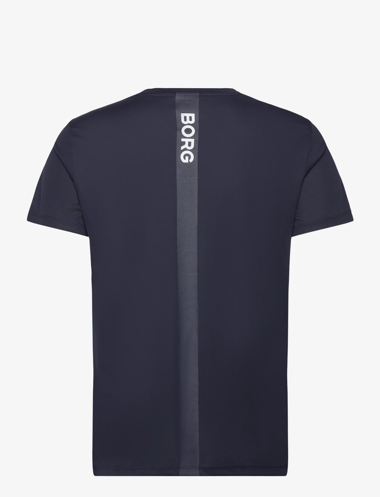 Björn Borg - ACE T-SHIRT STRIPE - kortermede t-skjorter - night sky - 1