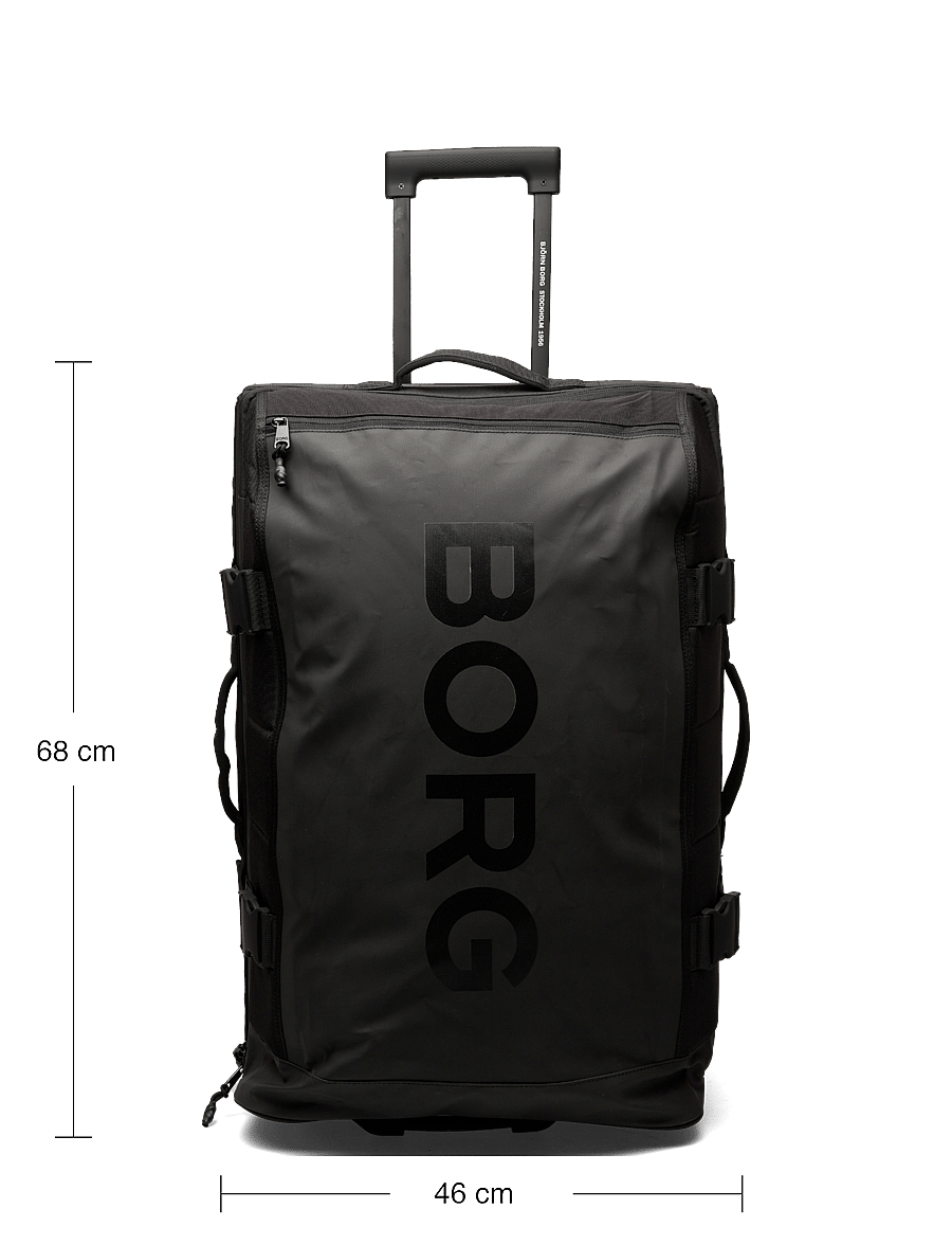 Björn Borg - TRAVEL TROLLEY L 80L - travel bags - black beauty - 3
