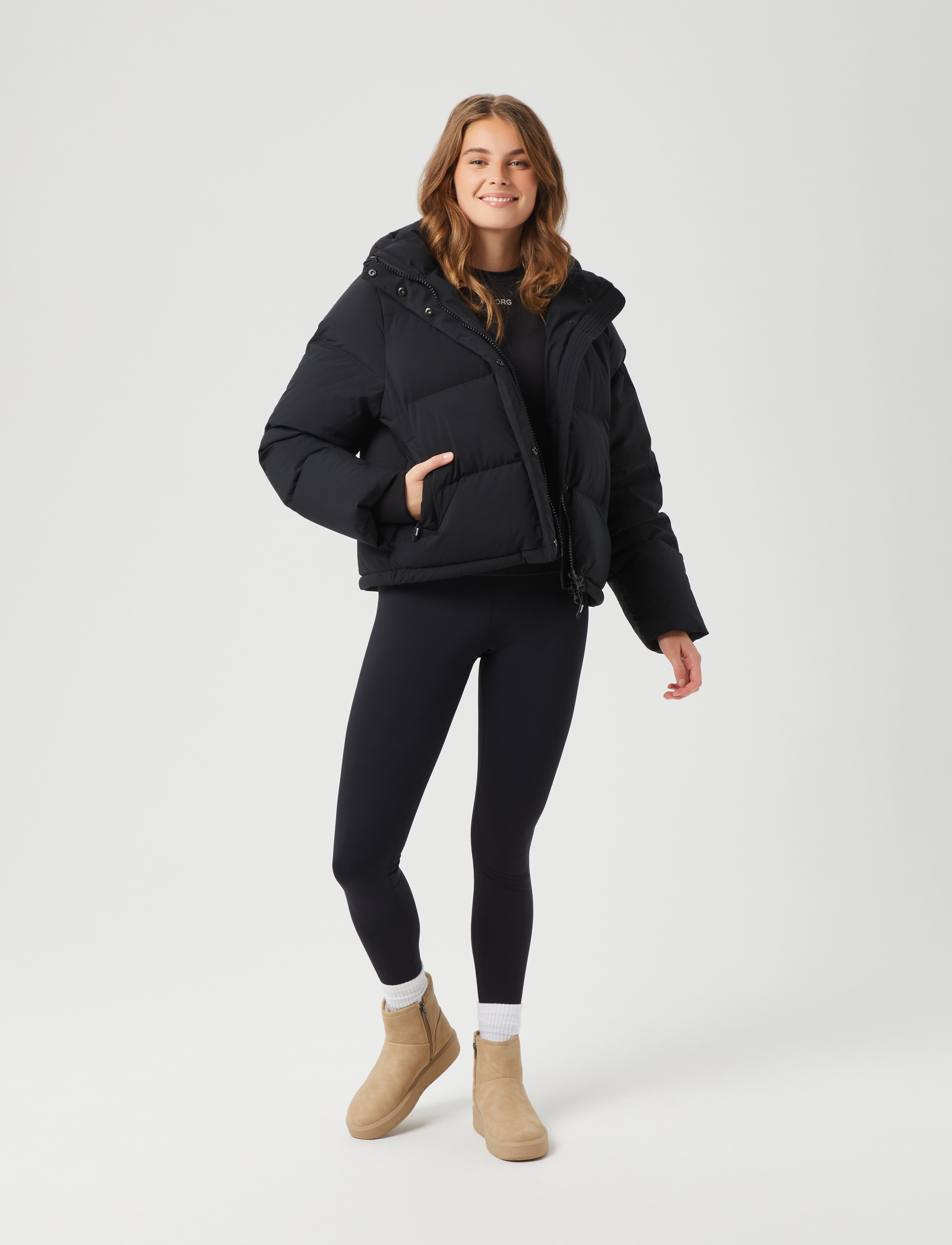 Björn Borg - STUDIO PUFFER JACKET - dun- & vadderade jackor - black beauty - 4