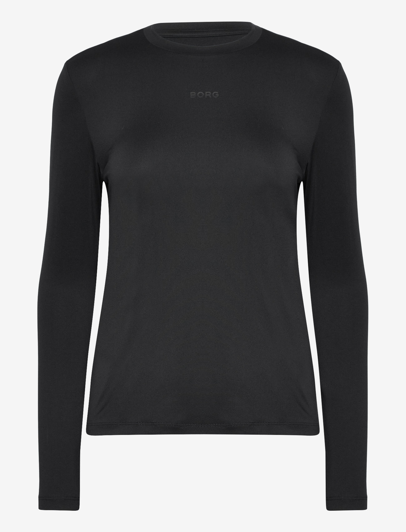 Björn Borg - BORG LONG SLEEVE T-SHIRT - långärmade tröjor - black beauty - 1