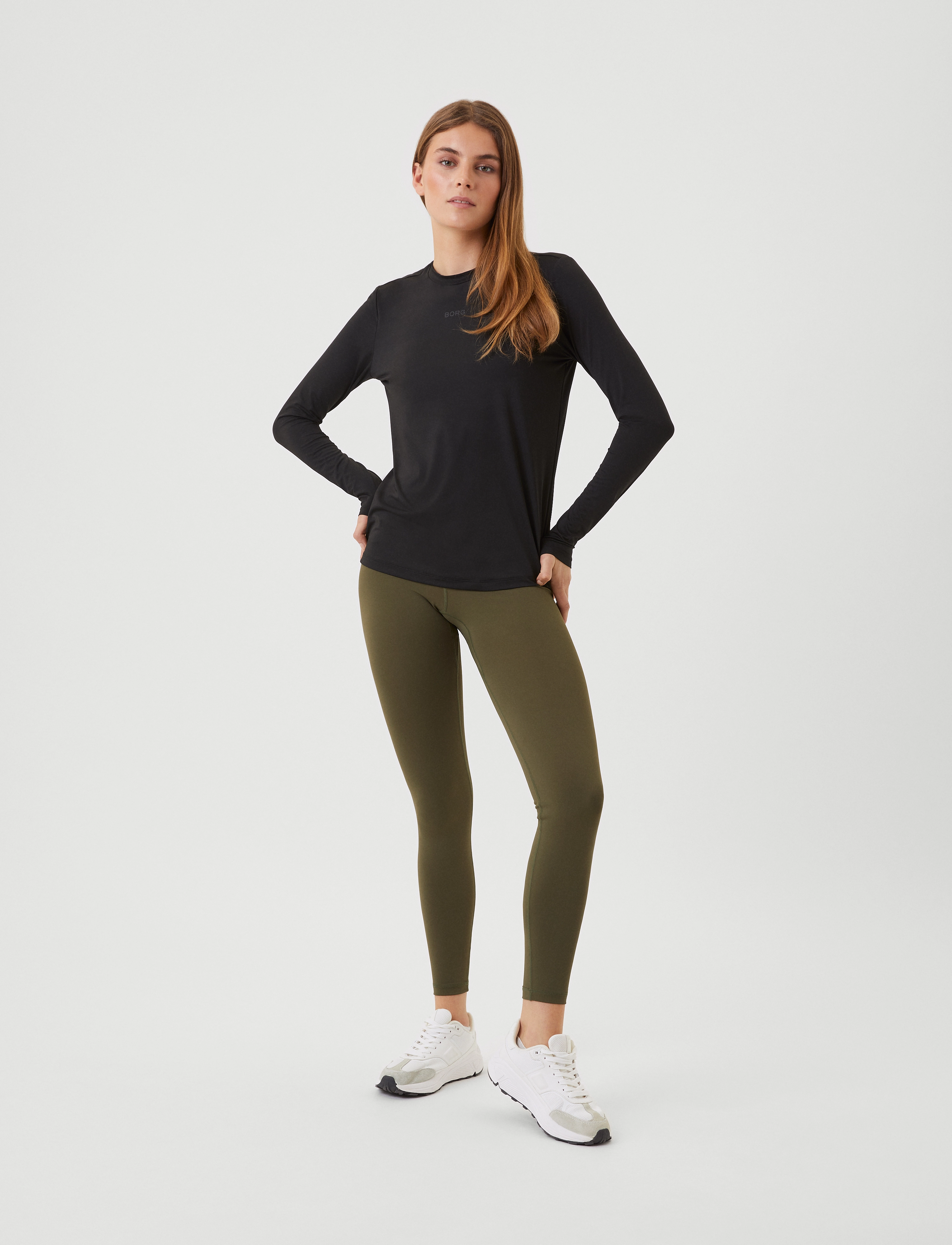Björn Borg - BORG LONG SLEEVE T-SHIRT - hauts à manches longues - black beauty - 4