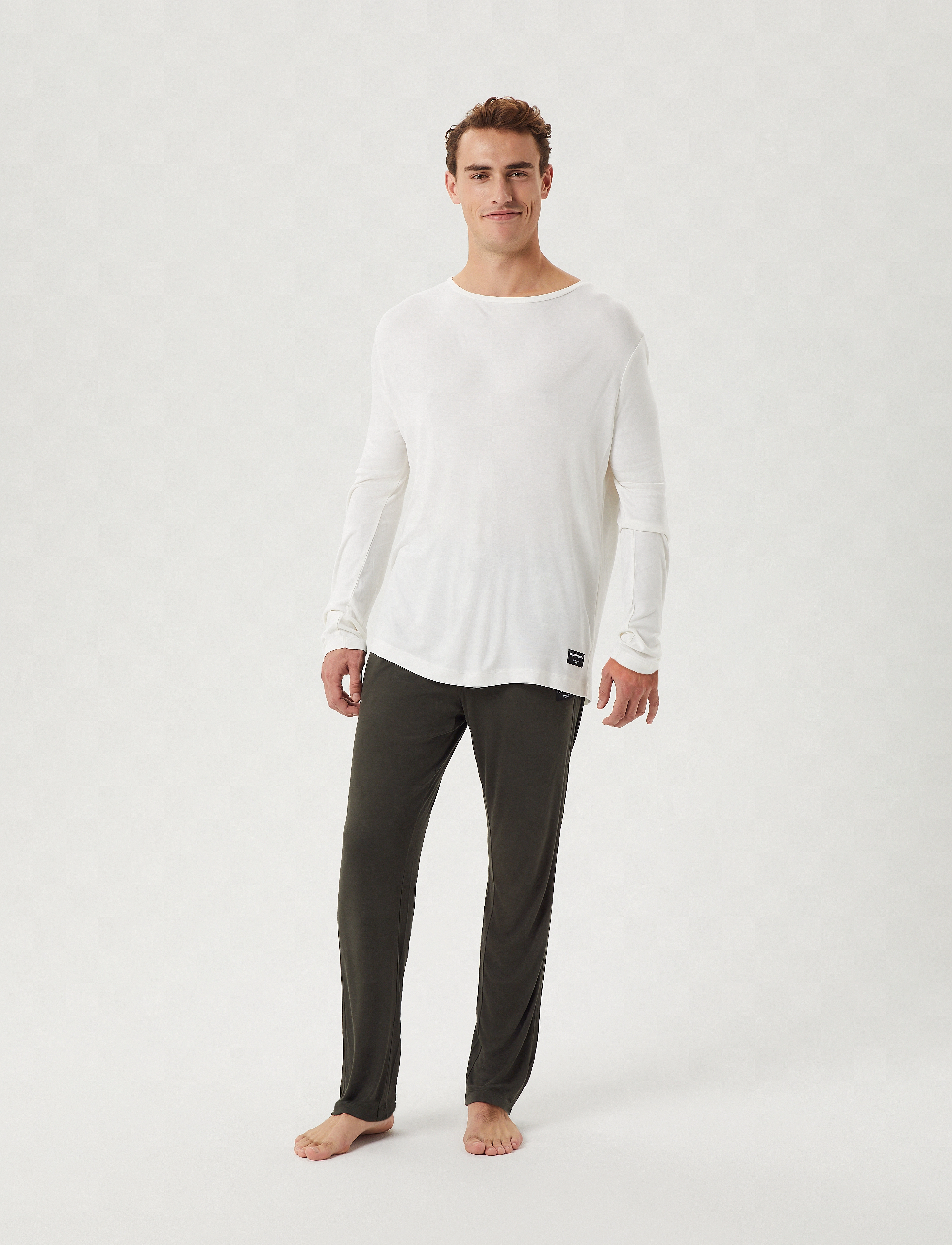 Björn Borg - CORE BAMBOO PYJAMA LONG SLEEVE T-SHIRT - brilliant white - 4