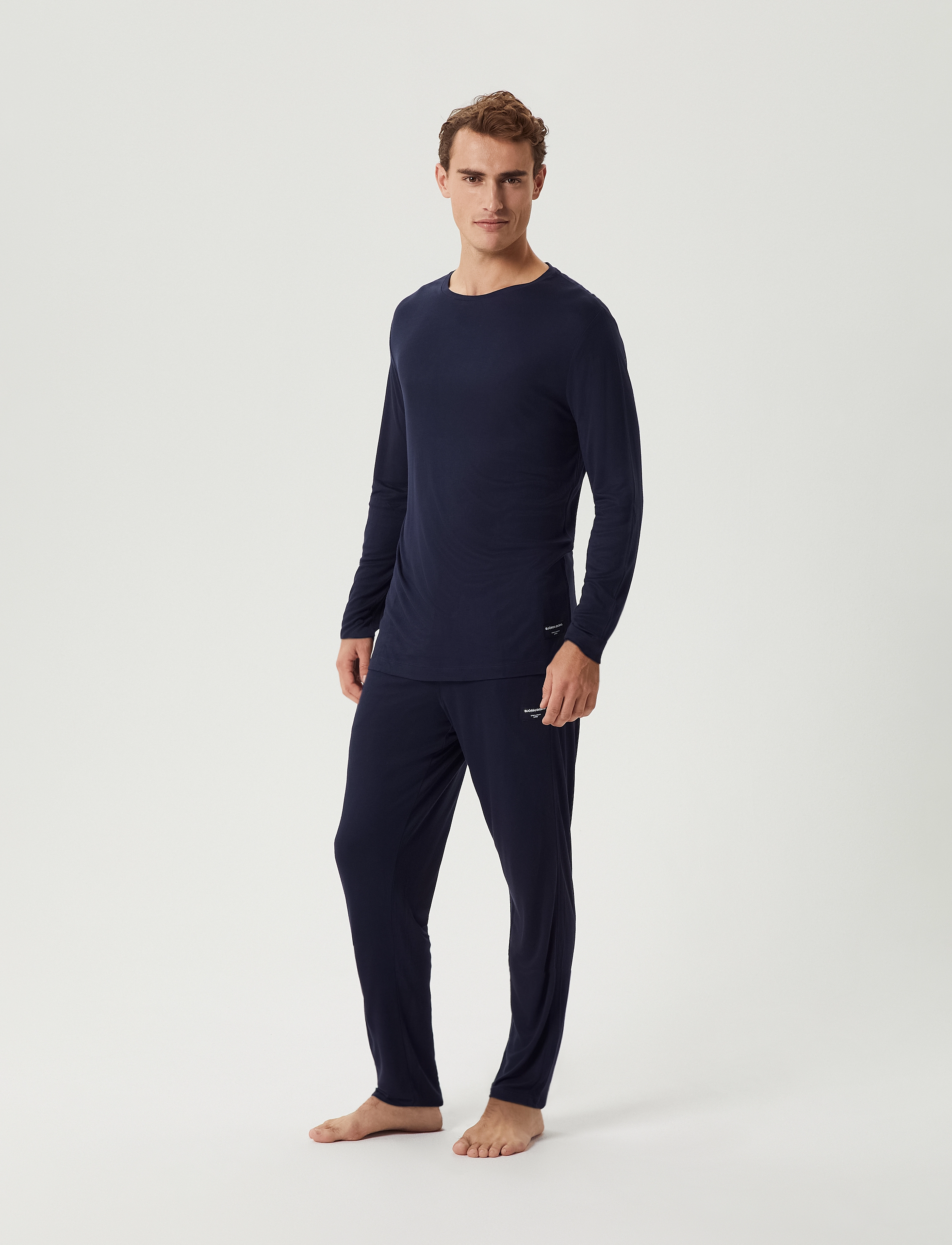 Björn Borg - CORE BAMBOO PYJAMA LONG SLEEVE T-SHIRT - night sky - 4