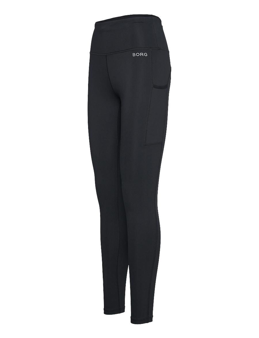 Björn Borg - BORG RUNNING TIGHTS - löpartights - black beauty - 2