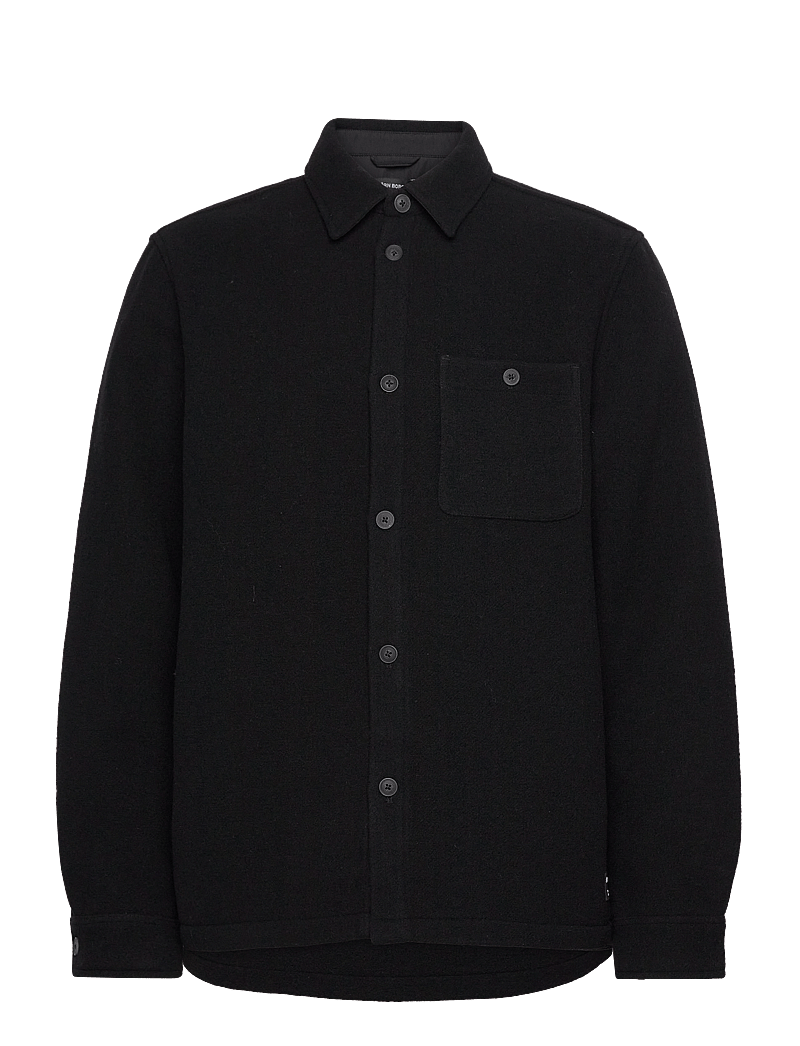 Björn Borg - CENTRE OVERSHIRT - toppar & t-shirts - black beauty - 1