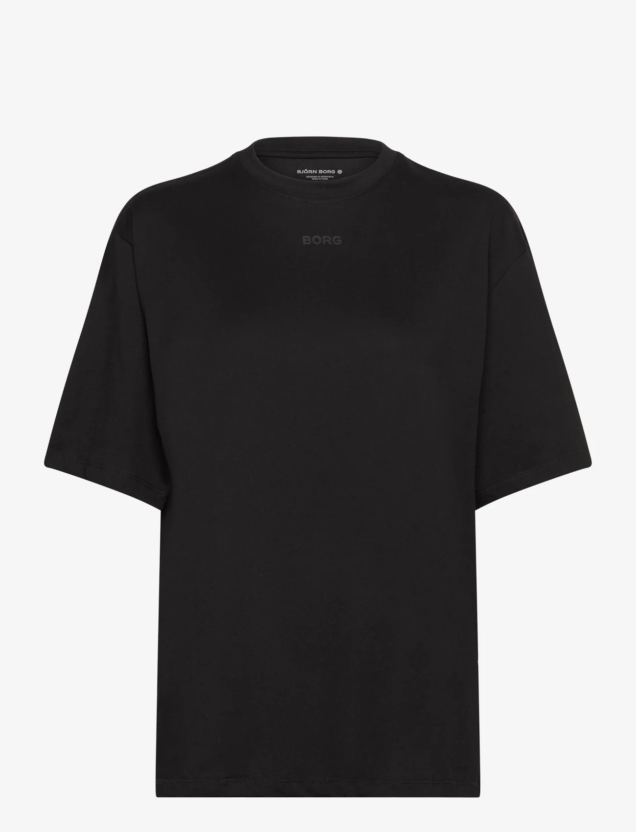 Björn Borg - STUDIO OVERSIZED T-SHIRT - t-shirts - black beauty - 0