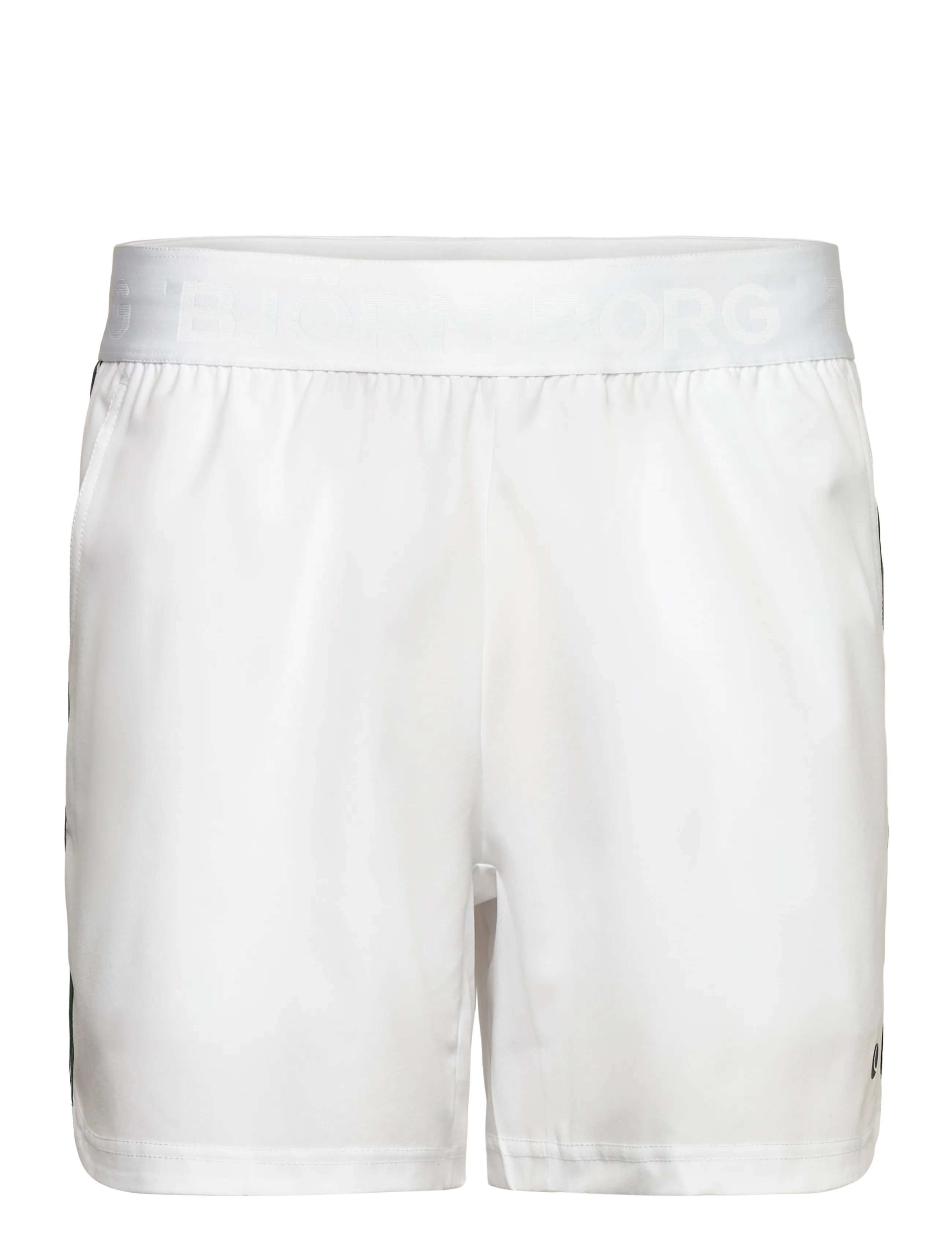 Björn Borg ACE RETRO 6" SHORTS - Badminton - BRILLIANT WHITE / white