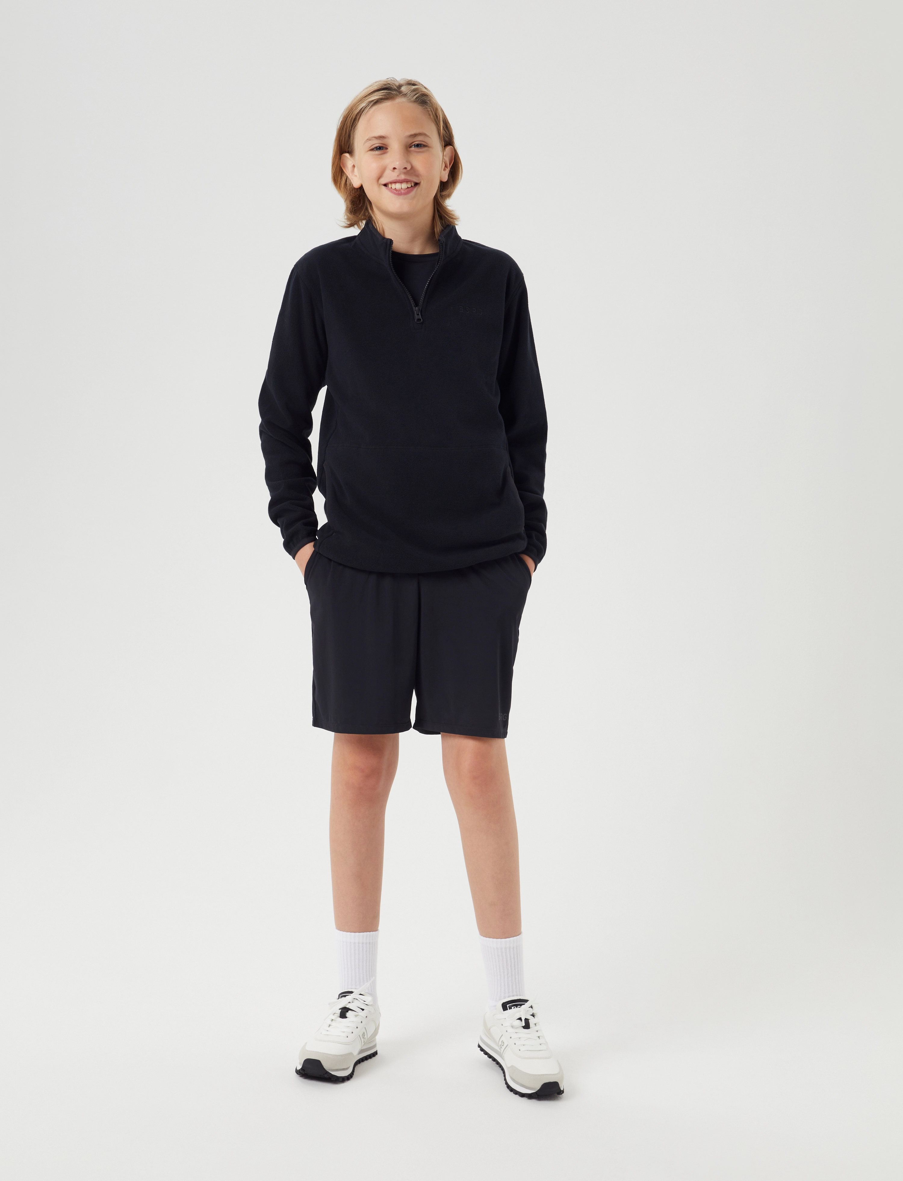 Björn Borg - BORG HALF ZIP FLEECE - black beauty - 4