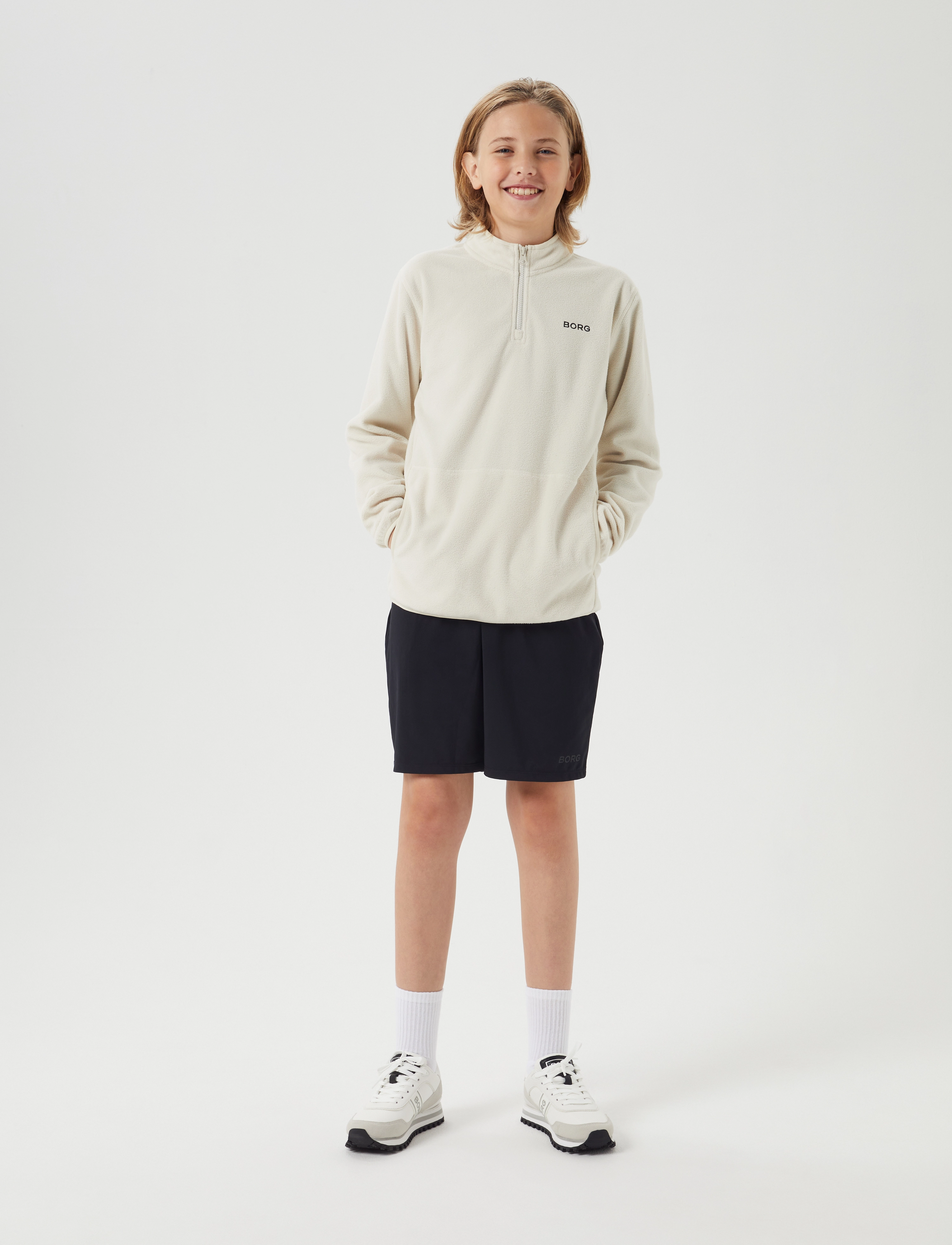 Björn Borg - BORG HALF ZIP FLEECE - silver birch - 5