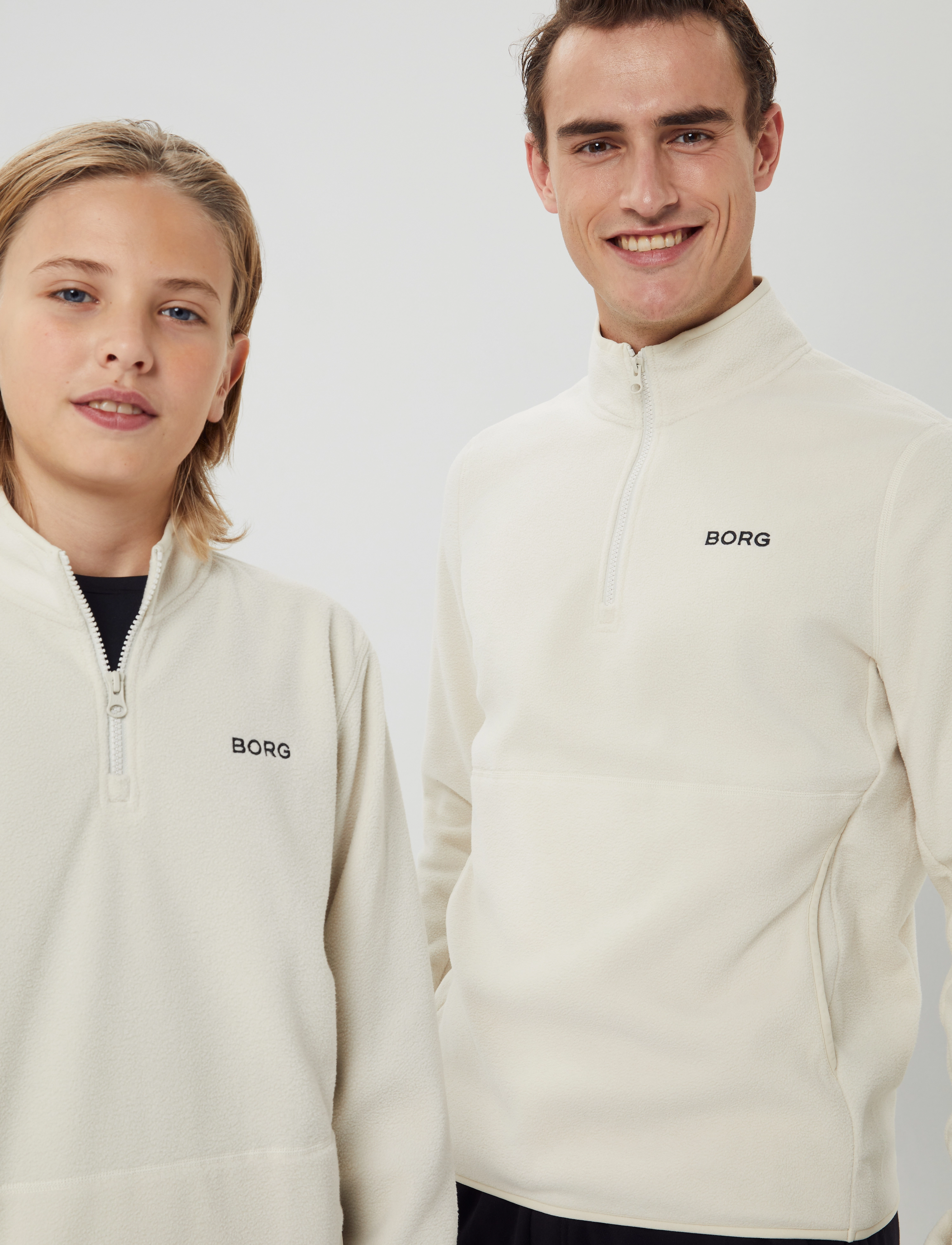Björn Borg - BORG HALF ZIP FLEECE - silver birch - 5