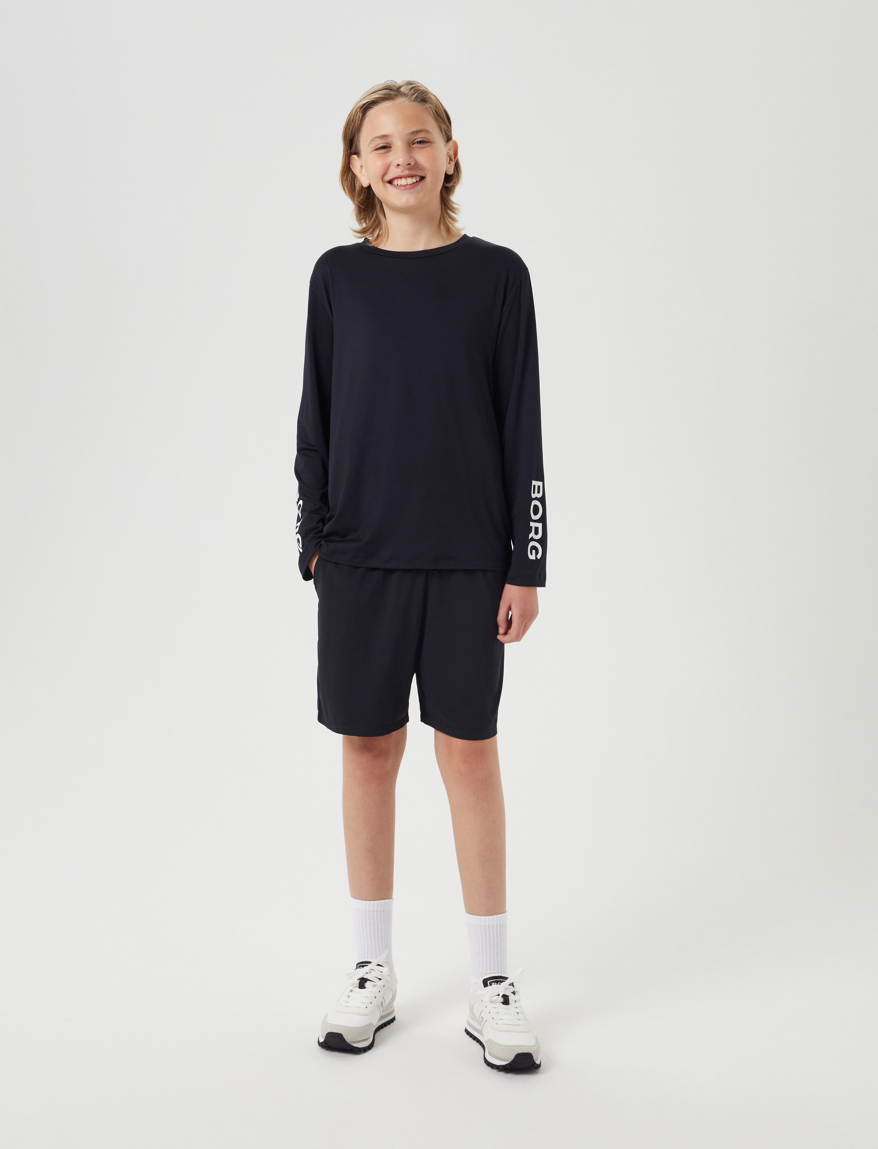 Björn Borg - BORG LONG SLEEVE T-SHIRT - black beauty - 5