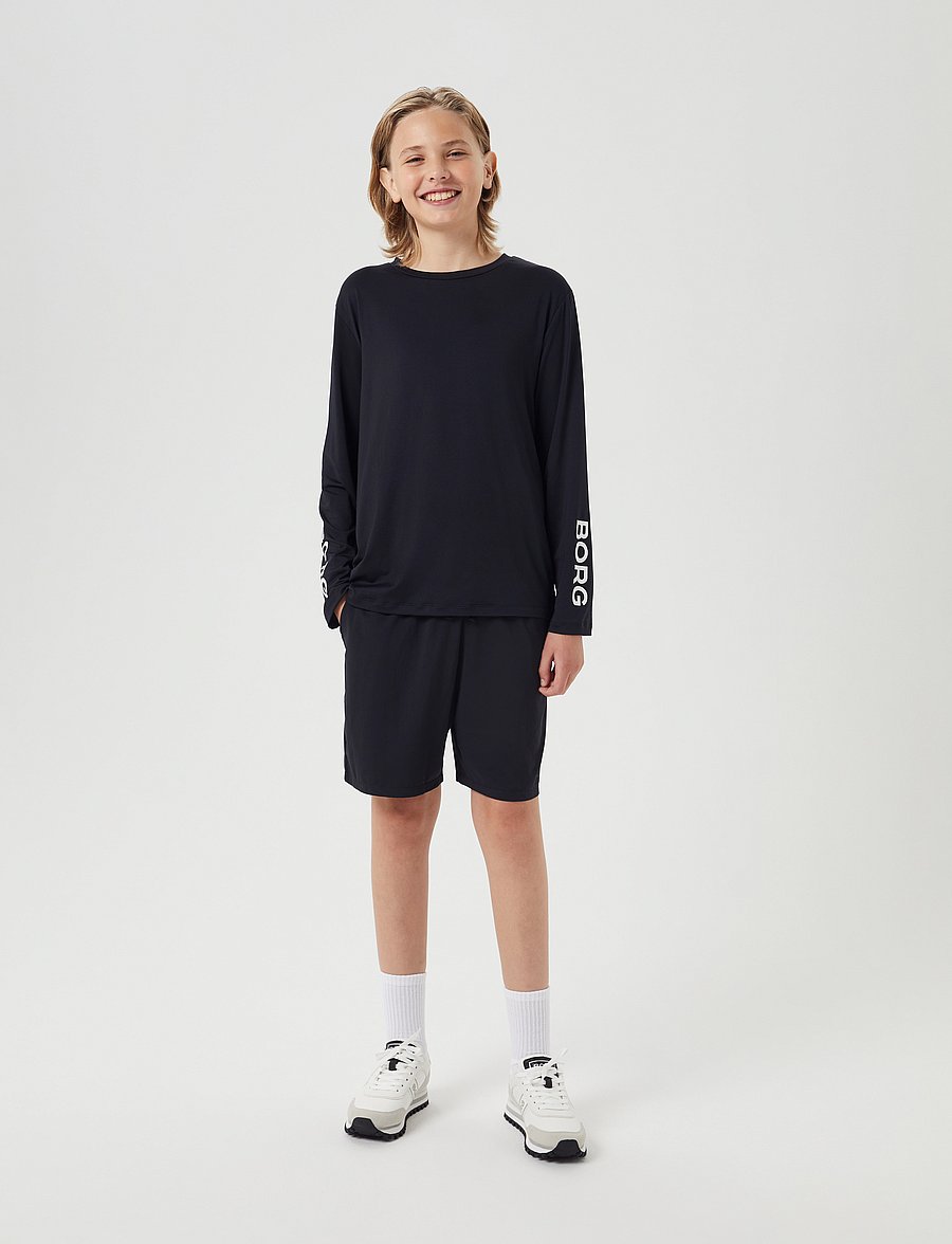 Björn Borg - BORG LONG SLEEVE T-SHIRT - black beauty - 5