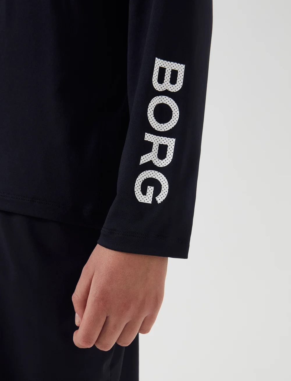Björn Borg - BORG LONG SLEEVE T-SHIRT - sportstoppe - black beauty - 5