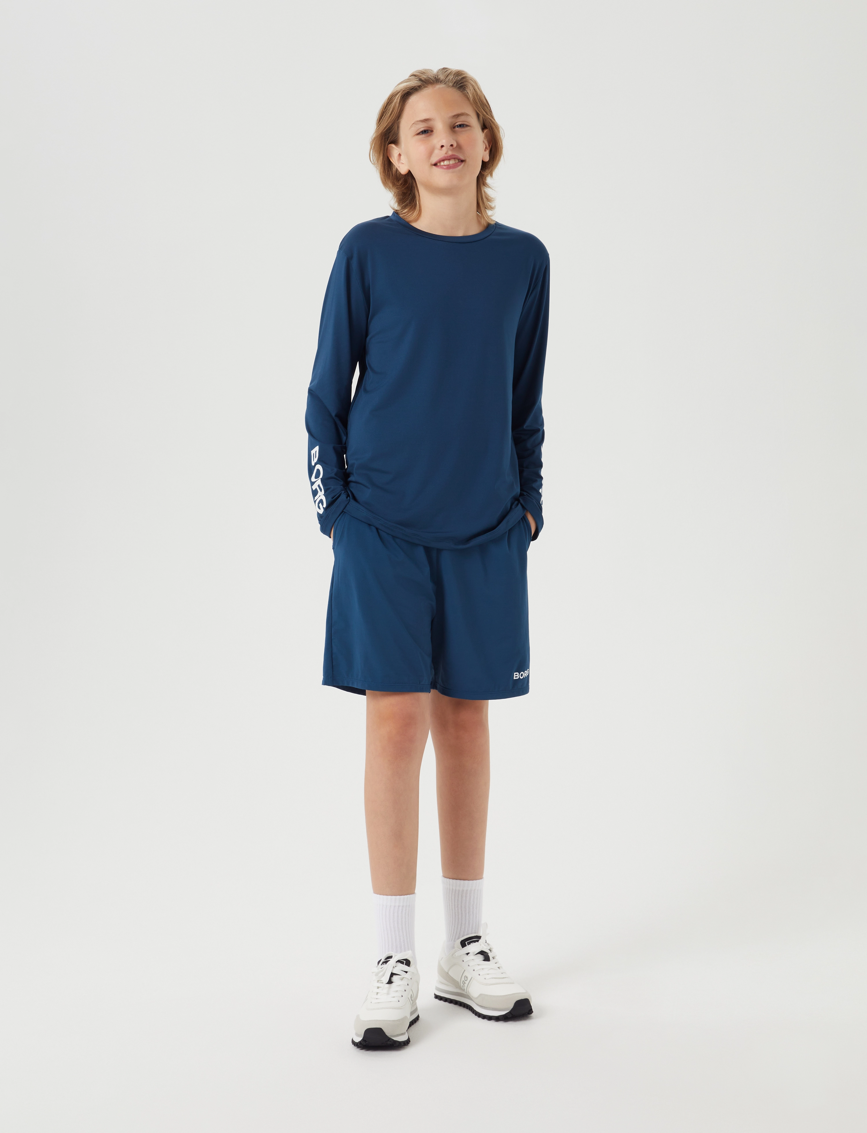 Björn Borg - BORG LONG SLEEVE T-SHIRT - blue wing teal - 4