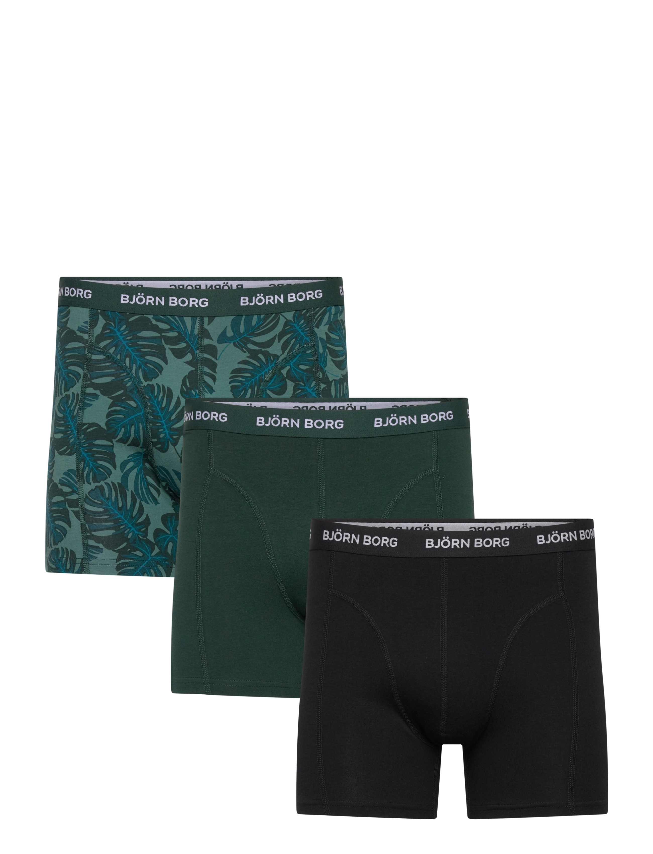 Björn Borg COTTON STRETCH BOXER 3p - Trunks - MULTIPACK 2 / green