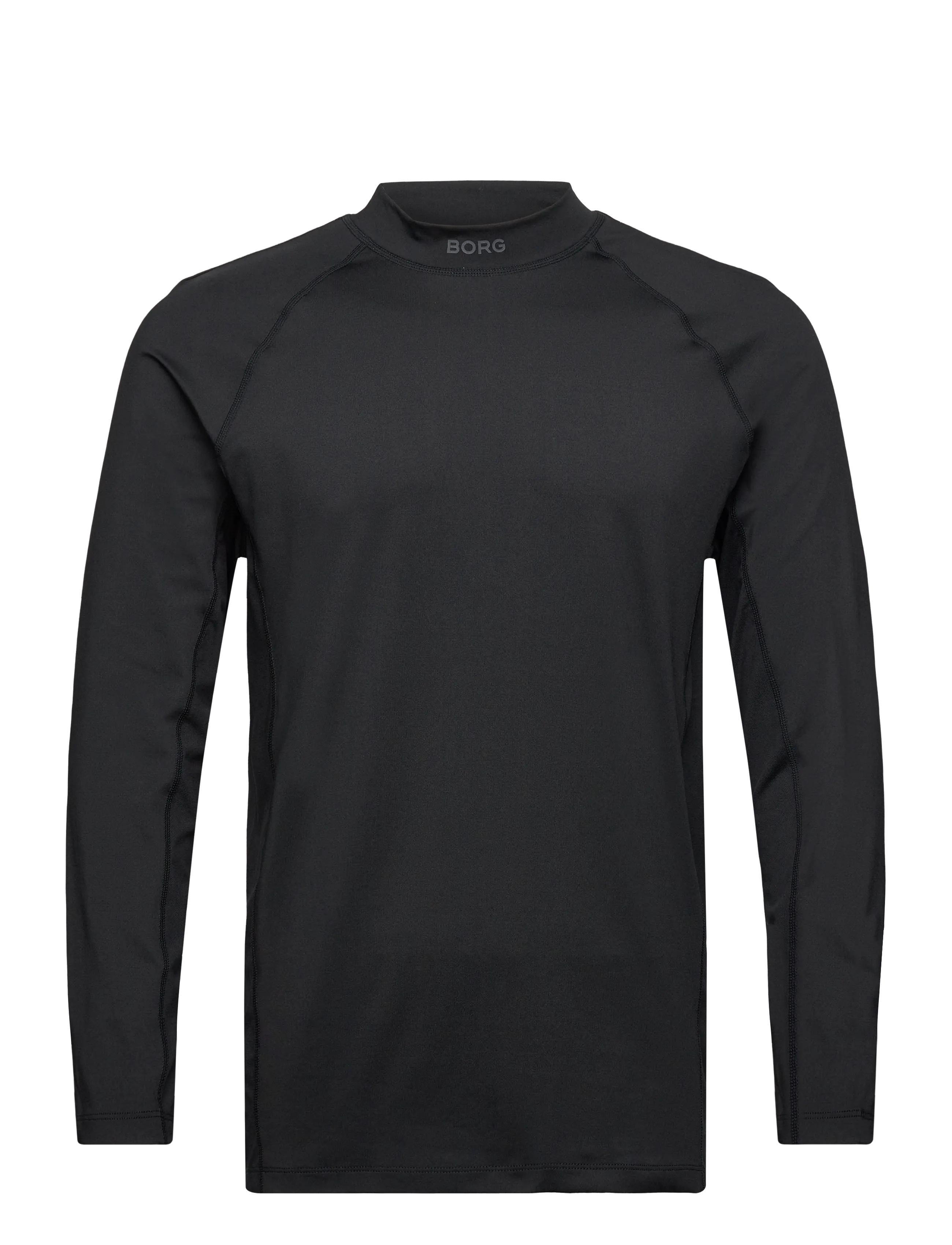 Björn Borg BORG MOCK NECK LS T-SHIRT - Deals - BLACK BEAUTY / black