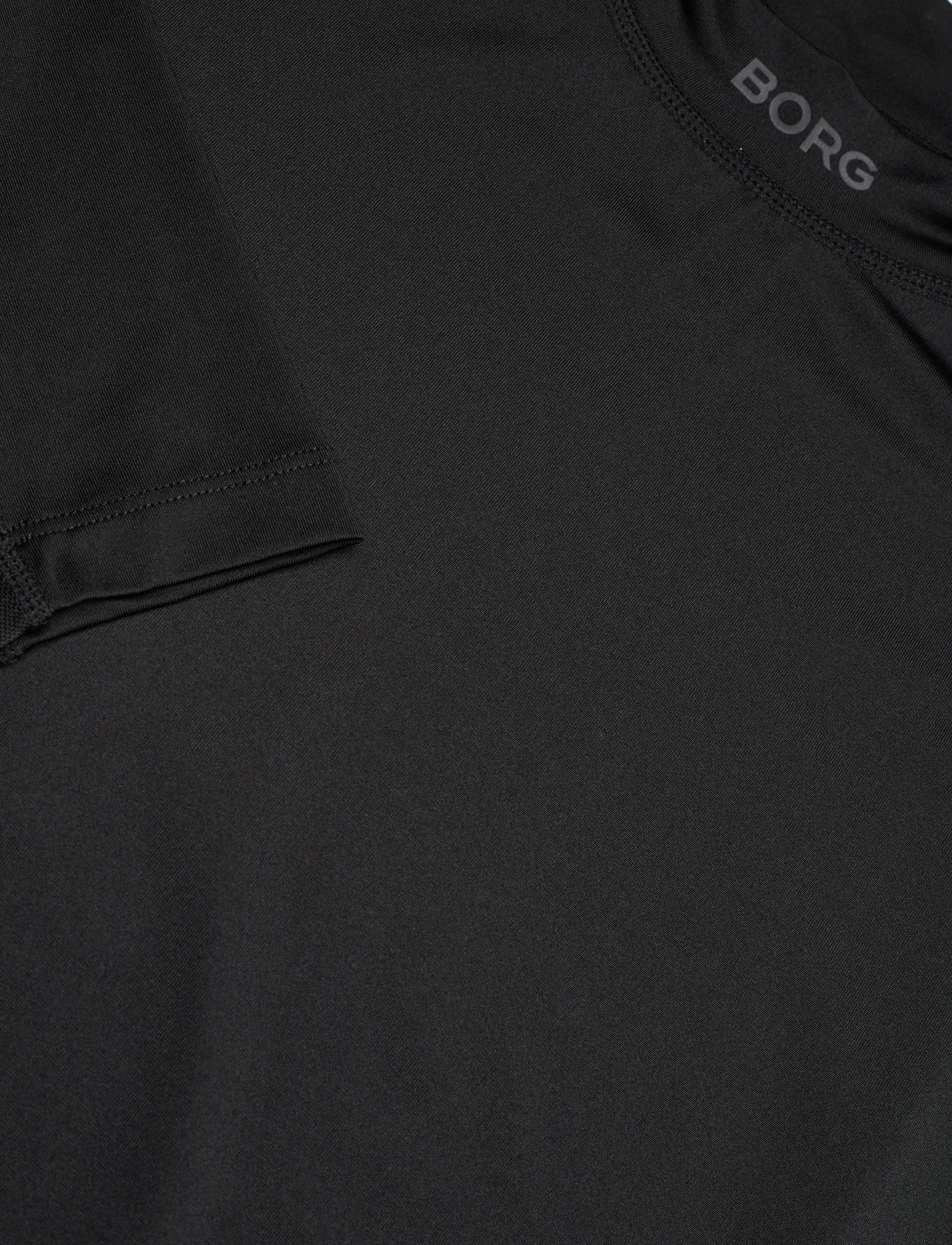 Björn Borg - BORG MOCK NECK LS T-SHIRT - pikkade varrukatega alussärgid - black beauty - 2