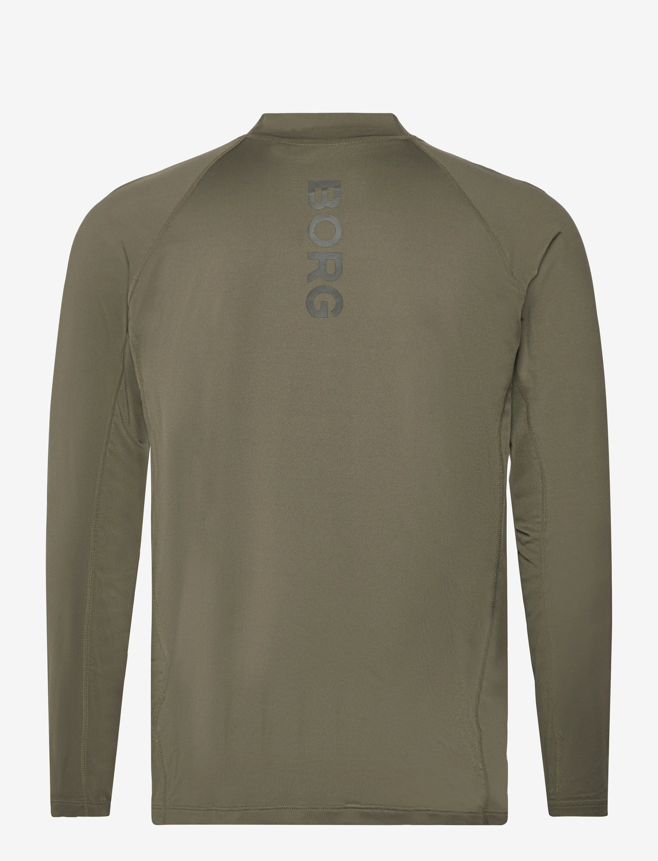 Björn Borg - BORG MOCK NECK LS T-SHIRT - langarmshirts - dusty olive - 1
