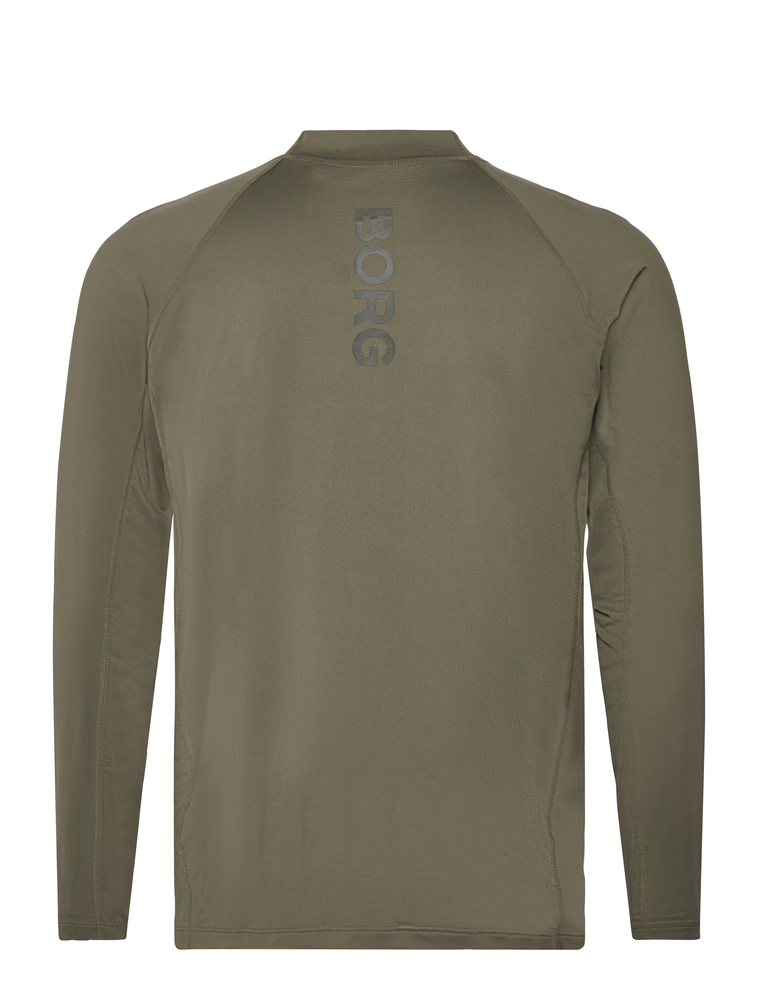 Björn Borg - BORG MOCK NECK LS T-SHIRT - langarmshirts - dusty olive - 1
