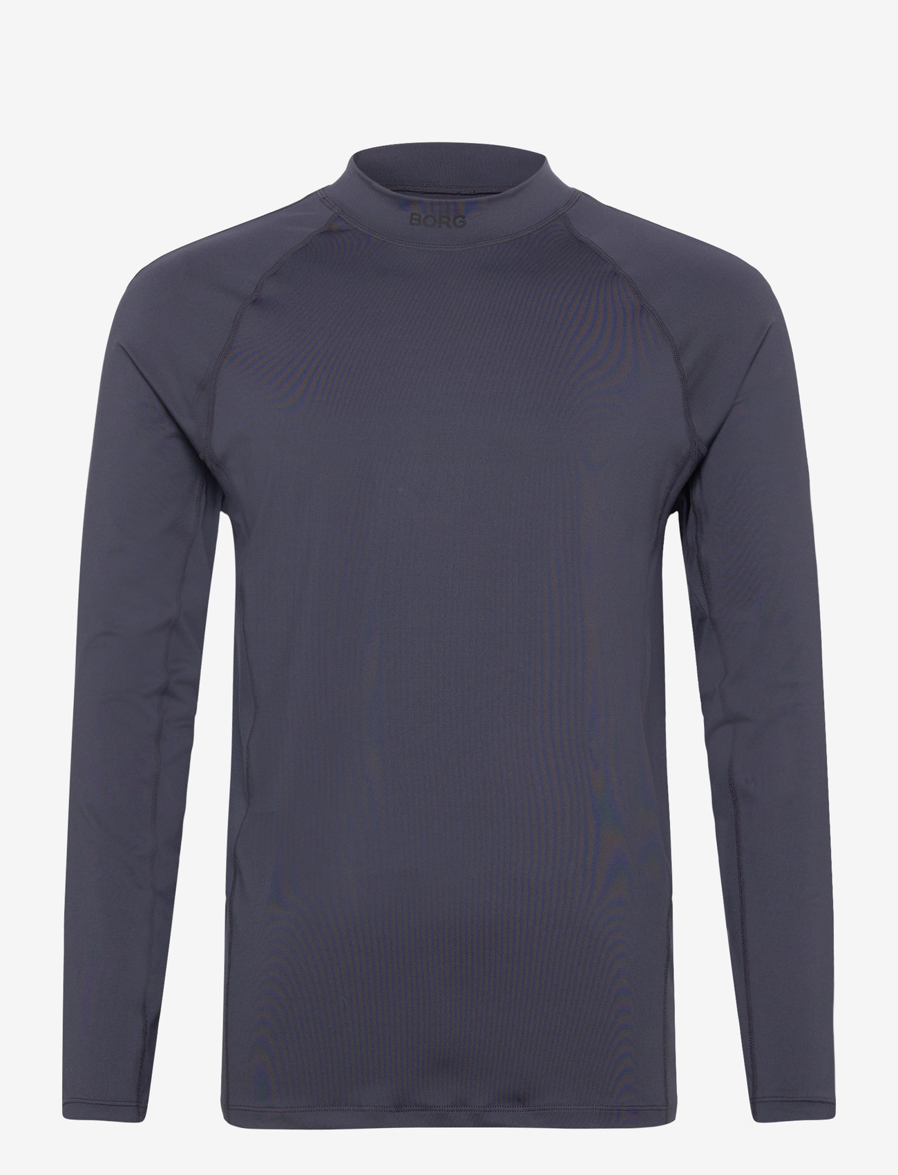 Björn Borg - BORG MOCK NECK LS T-SHIRT - langarmshirts - odyssey gray - 0