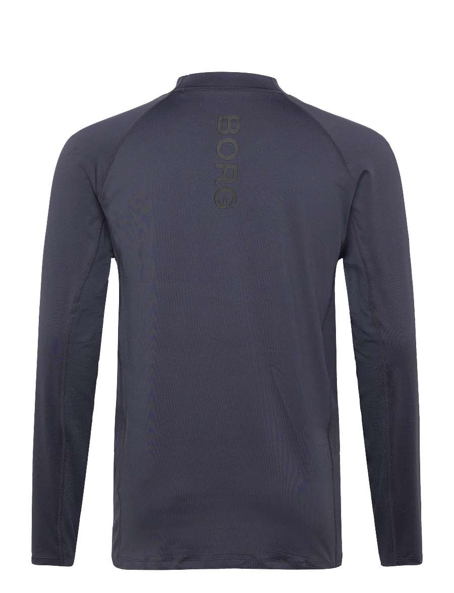 Björn Borg - BORG MOCK NECK LS T-SHIRT - pikkade varrukatega alussärgid - odyssey gray - 1