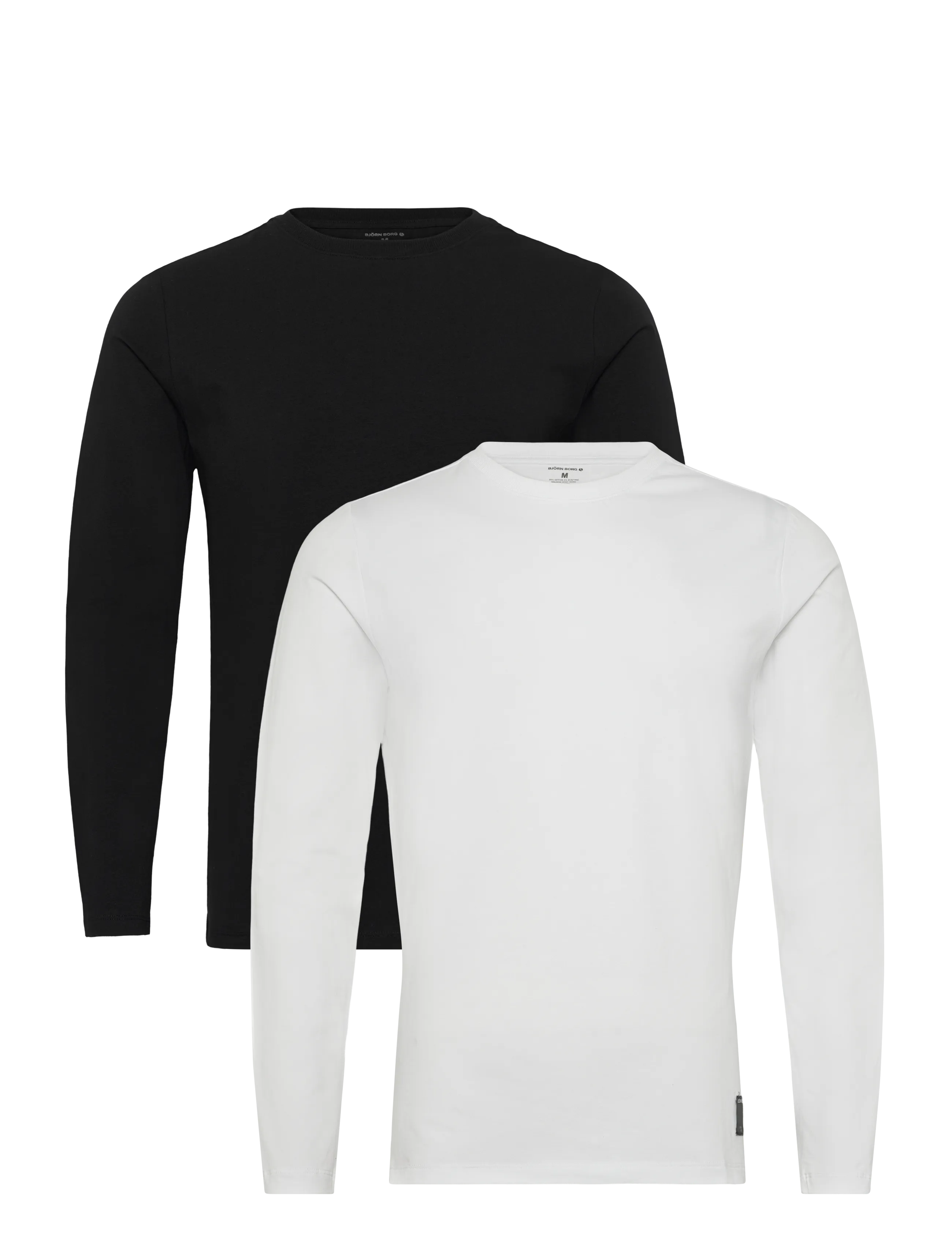 Björn Borg CORE SLIM LONG SLEEVE T-SHIRT 2p - Alusvaatteet - MULTIPACK 3 / black