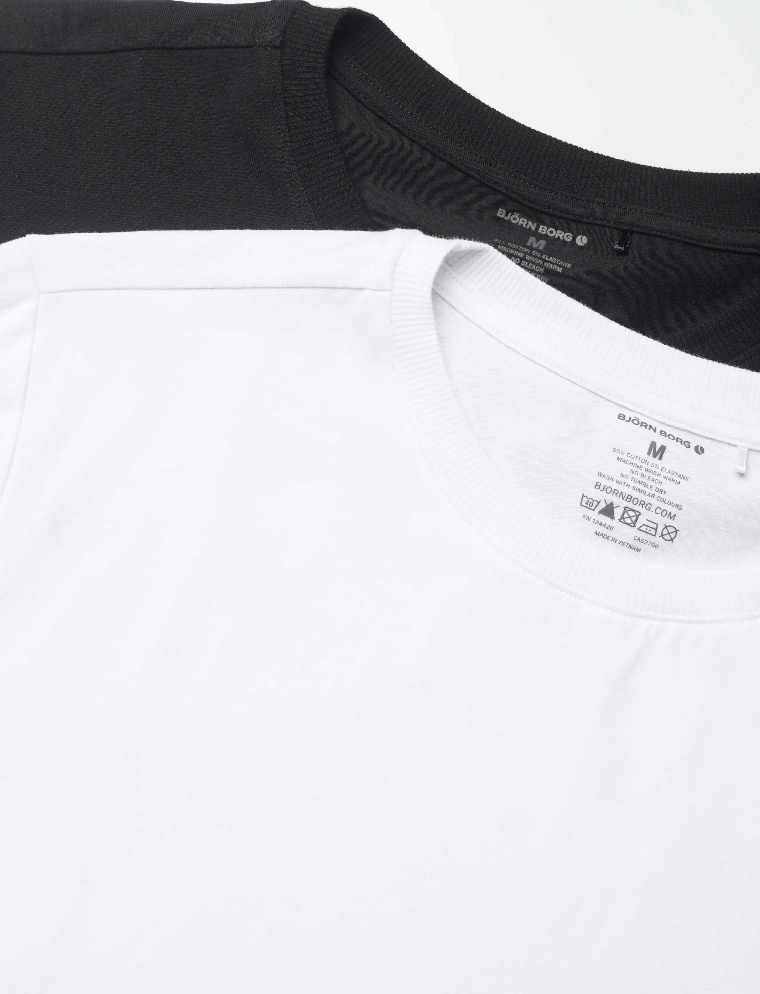 Björn Borg - CORE SLIM LONG SLEEVE T-SHIRT 2p - nattrøjer - multipack 3 - 1