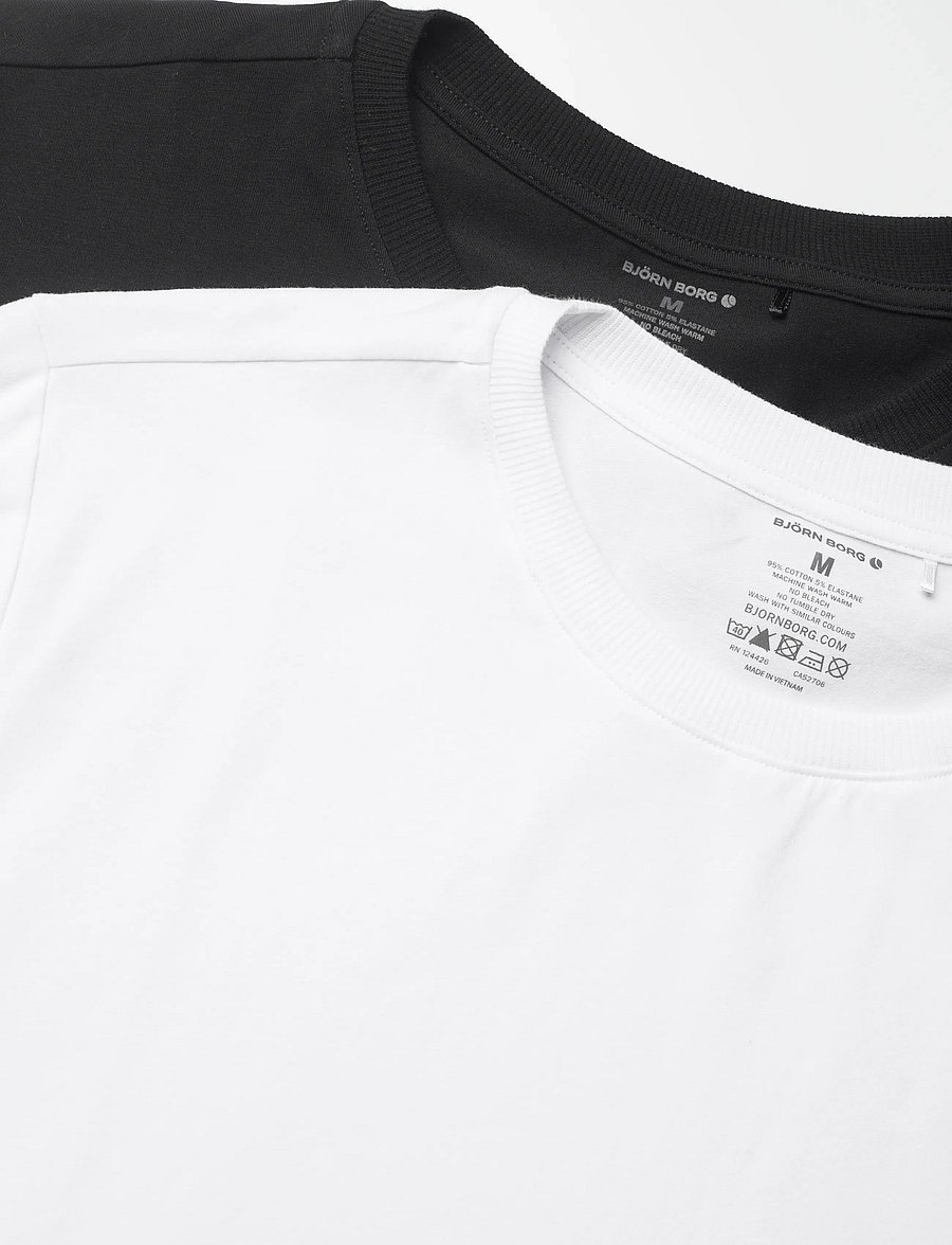 Björn Borg - CORE SLIM LONG SLEEVE T-SHIRT 2p - pyjama tops - multipack 3 - 1