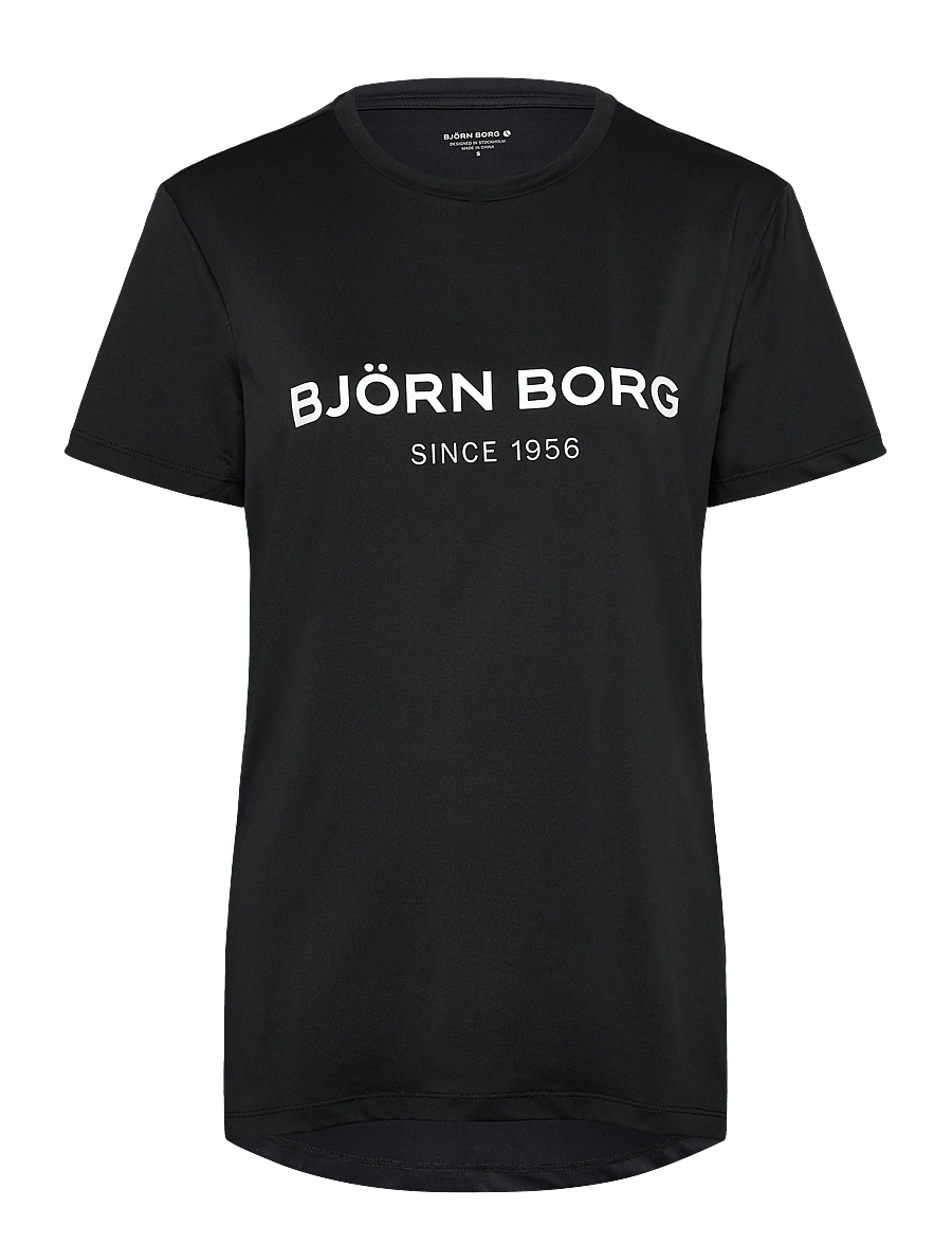 Björn Borg - BORG SPORT T-SHIRT - alussärgid ja t-särgid - black beauty - 0