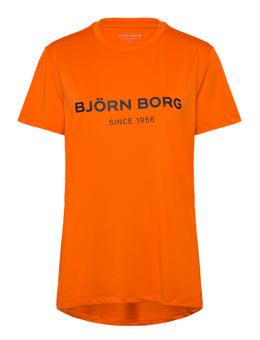Björn Borg - BORG SPORT T-SHIRT - alussärgid ja t-särgid - red orange - 0