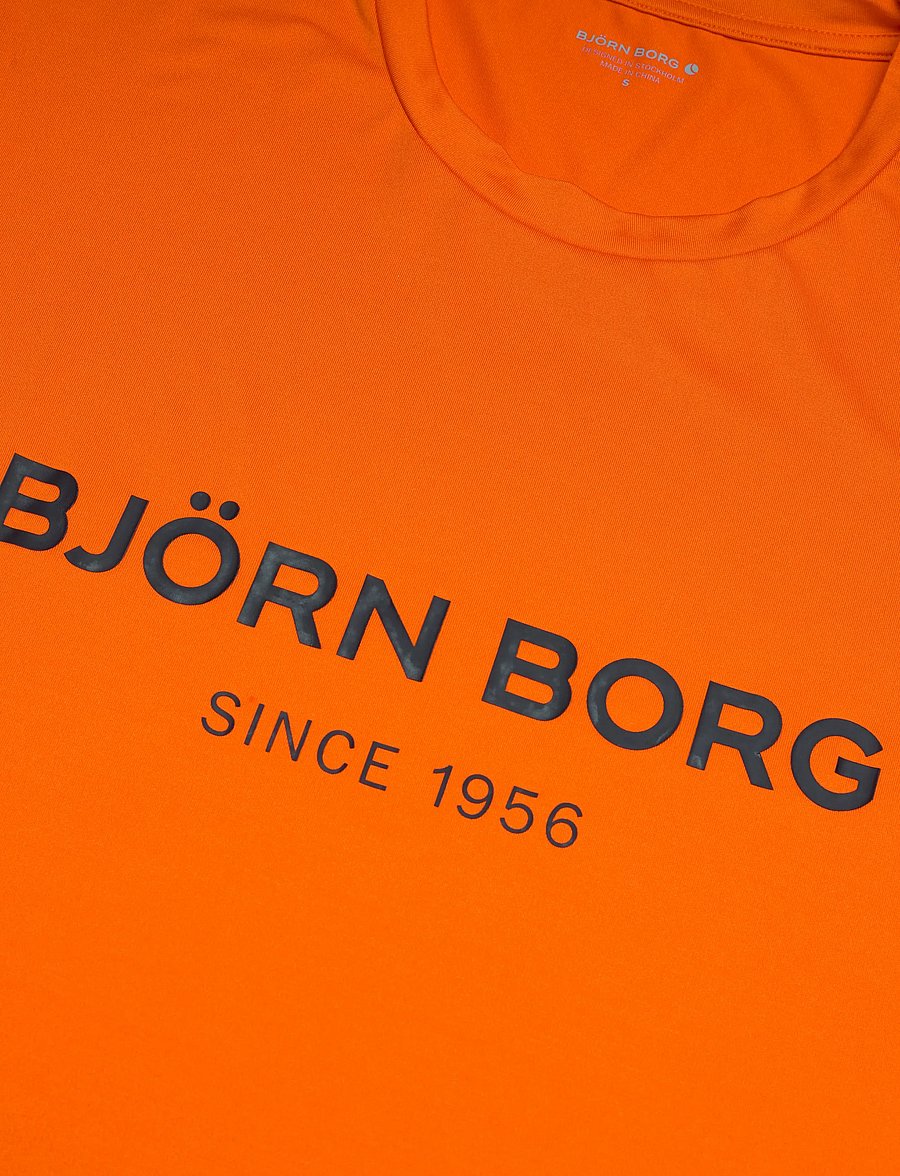 Björn Borg - BORG SPORT T-SHIRT - alussärgid ja t-särgid - red orange - 2