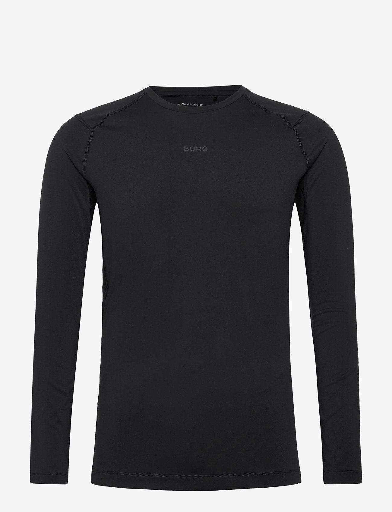 Björn Borg - BORG SOFT COMPRESSION LS T-SHIRT - långärmade tröjor - black beauty - 0