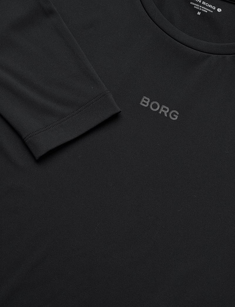 Björn Borg - BORG SOFT COMPRESSION LS T-SHIRT - longsleeved tops - black beauty - 2