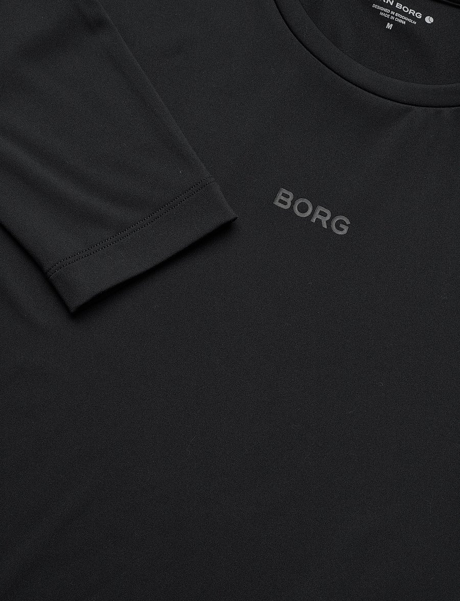 Björn Borg - BORG SOFT COMPRESSION LS T-SHIRT - topi ar garām piedurknēm - black beauty - 2