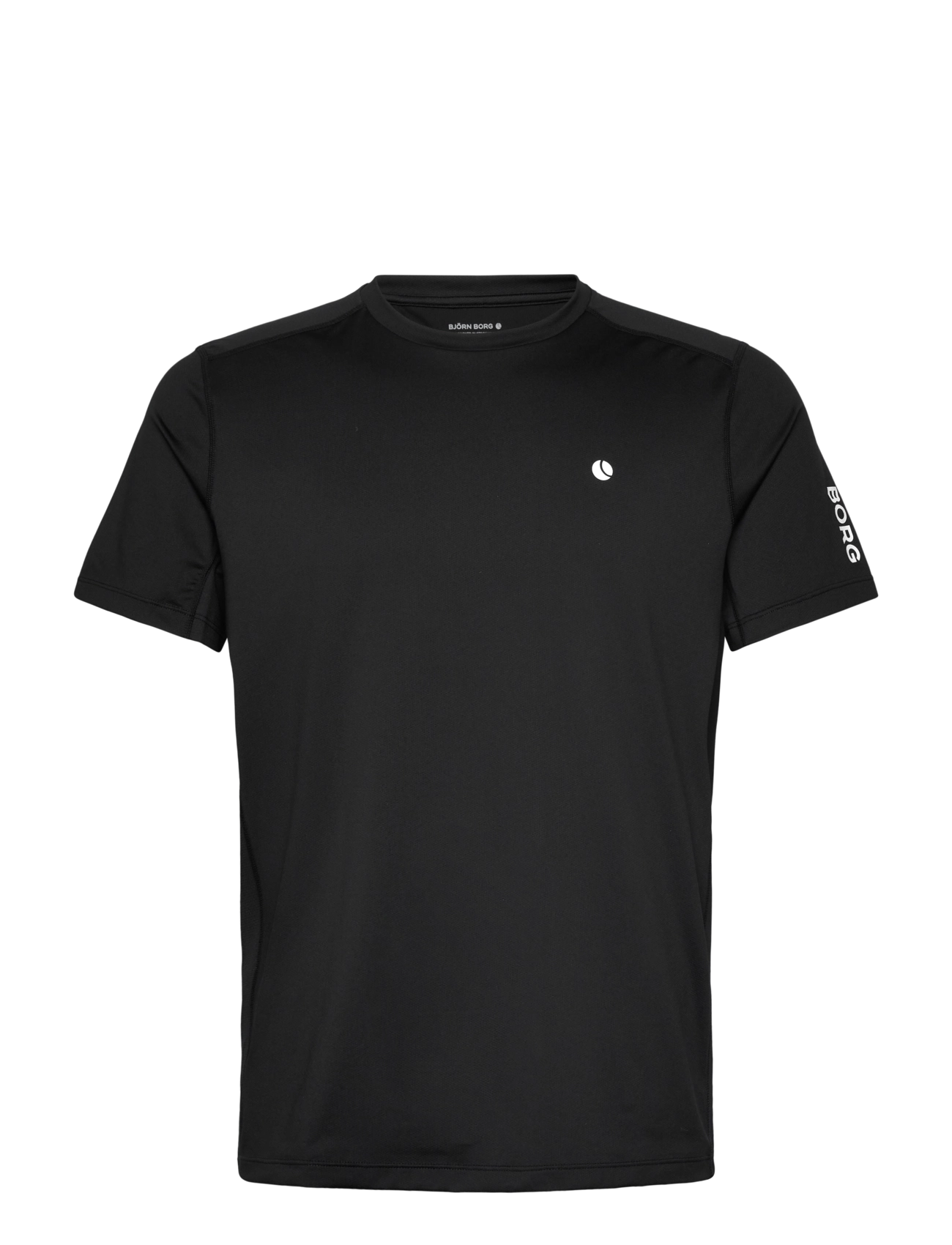 Björn Borg ACE MESH PANEL T-SHIRT - Tennis - BLACK BEAUTY / black
