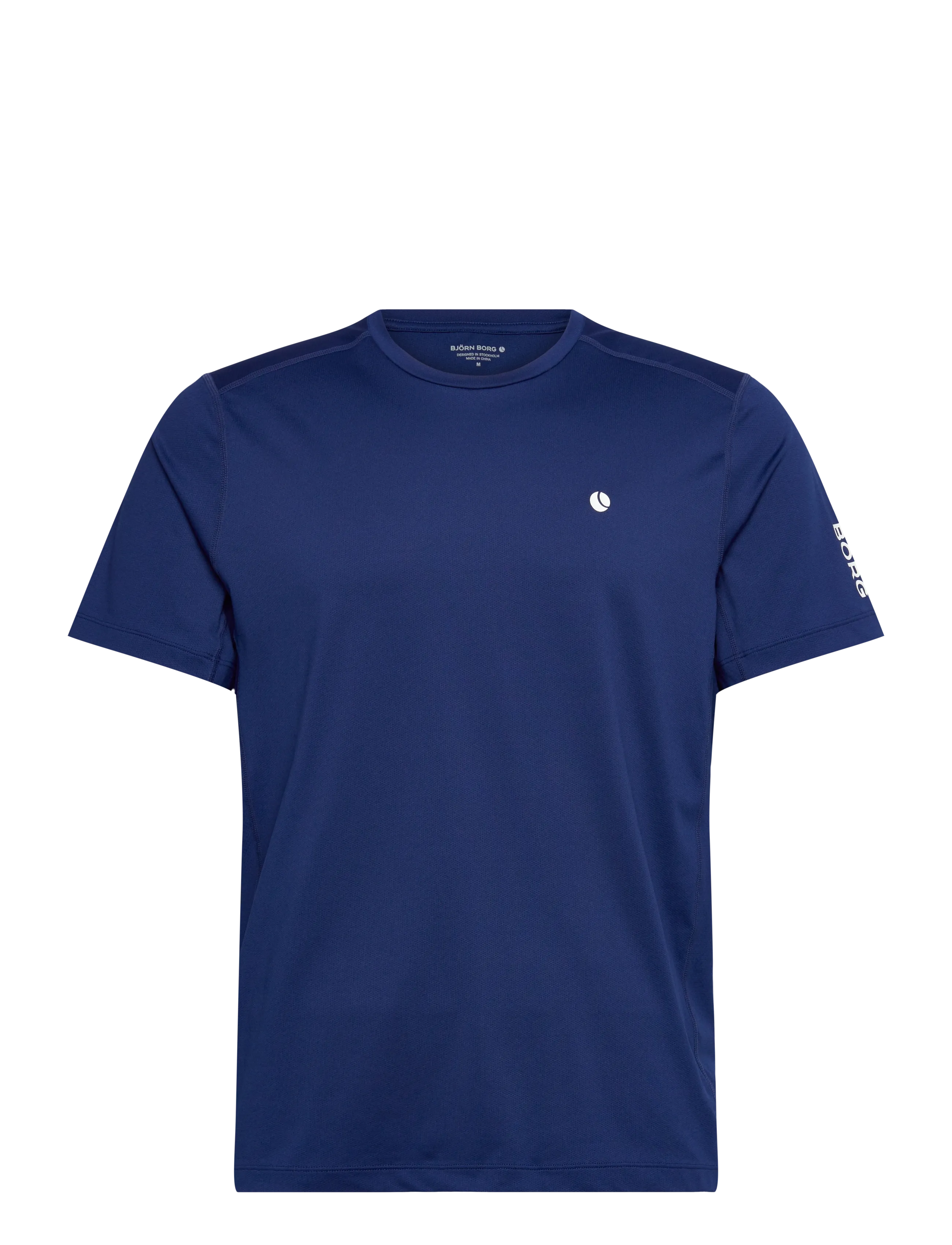 Björn Borg ACE MESH PANEL T-SHIRT - Fatnaður - BLUE DEPTHS / navy