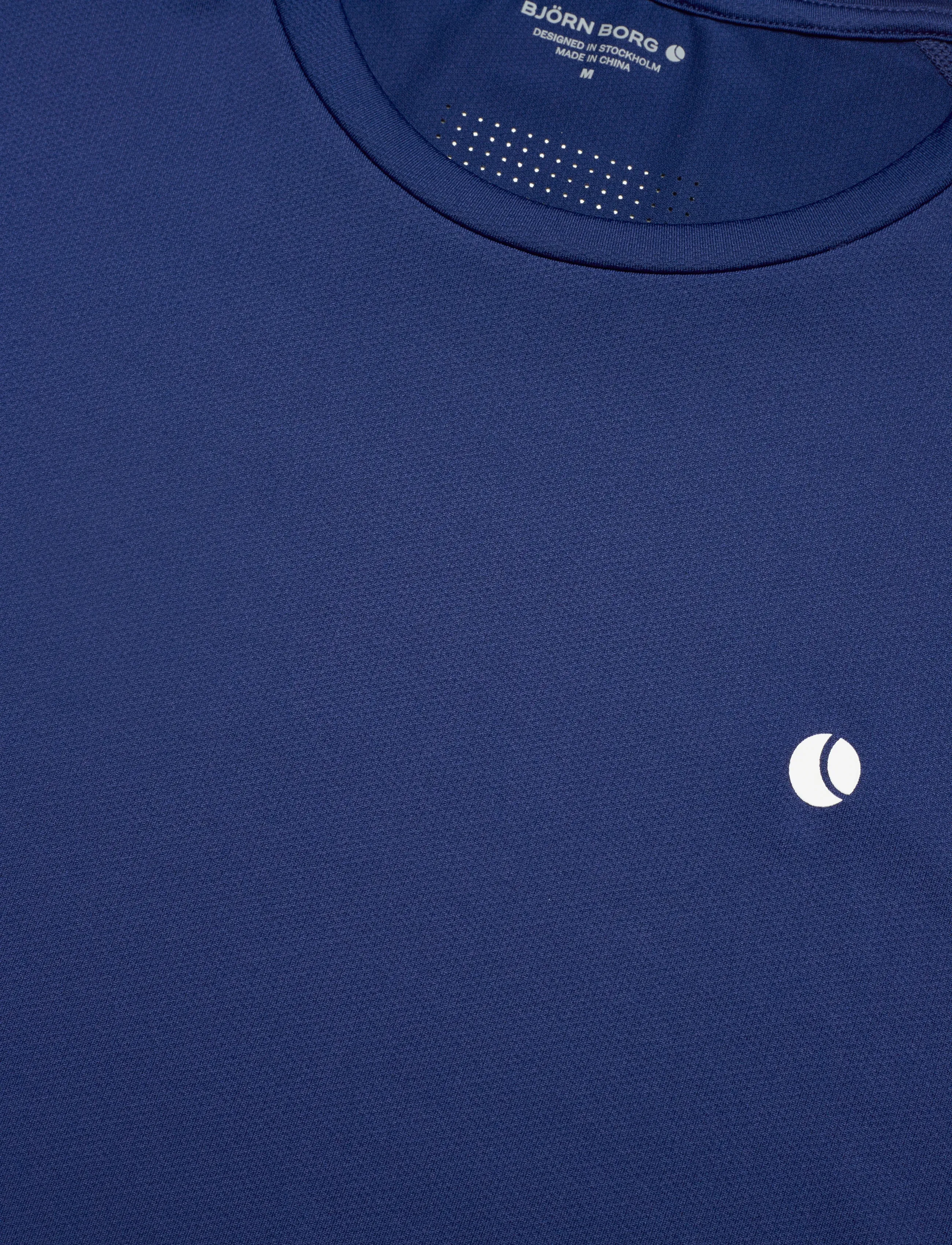 Björn Borg - ACE MESH PANEL T-SHIRT - t-shirts - blue depths - 2