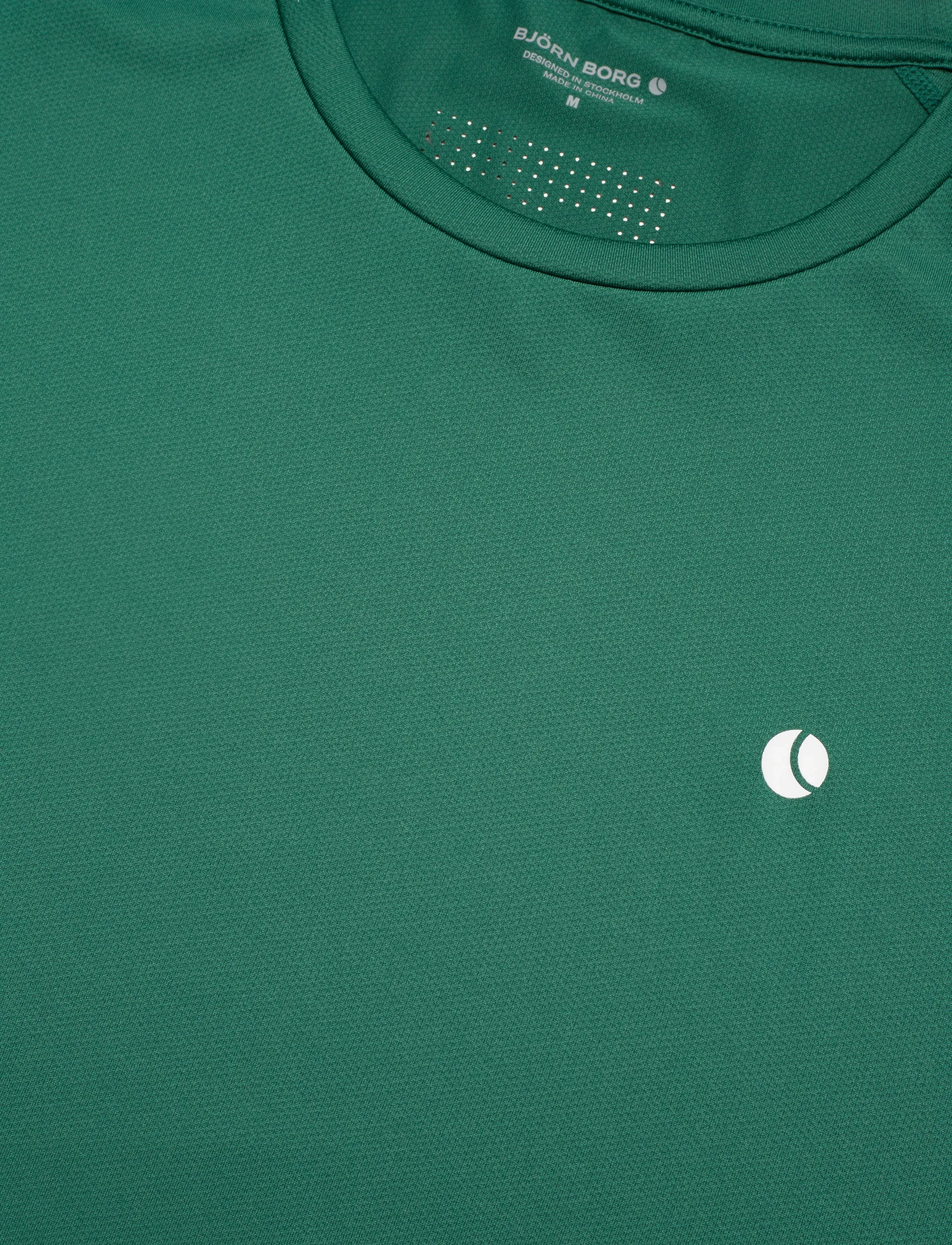 Björn Borg - ACE MESH PANEL T-SHIRT - t-shirts - posy green - 2