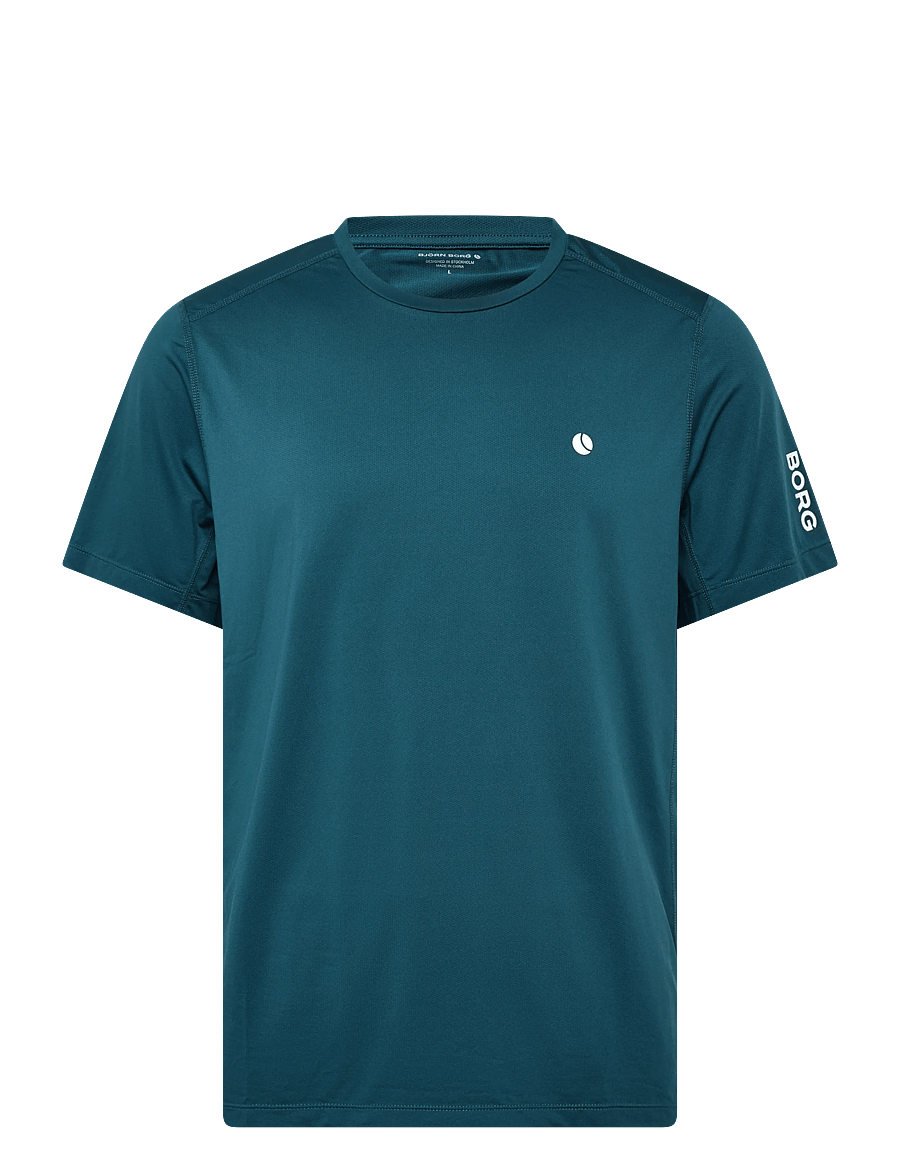 Björn Borg - ACE MESH PANEL T-SHIRT - oberteile & t-shirts - reflecting pond - 0