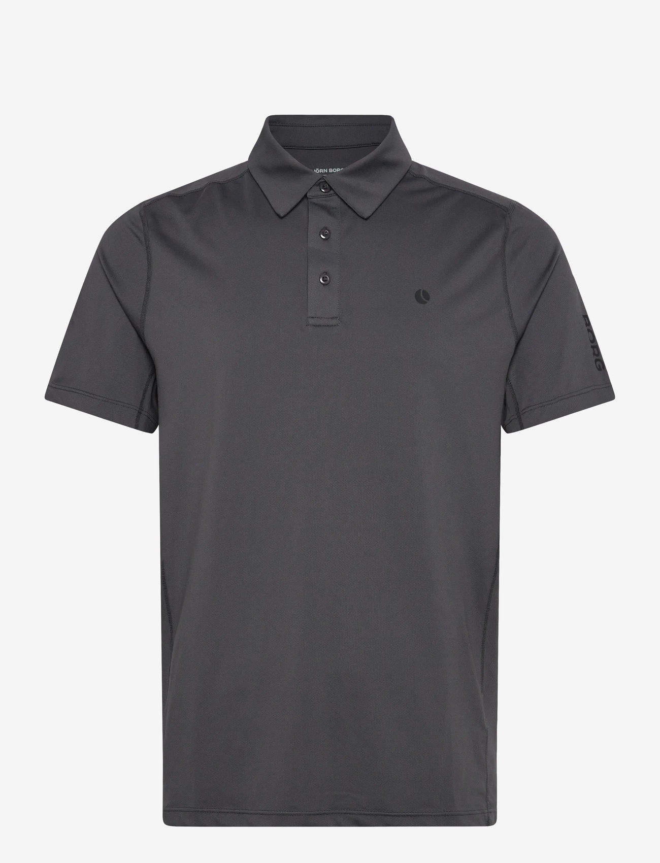 Björn Borg - ACE MESH PANEL POLO SHIRT - alussärgid ja t-särgid - asphalt - 0