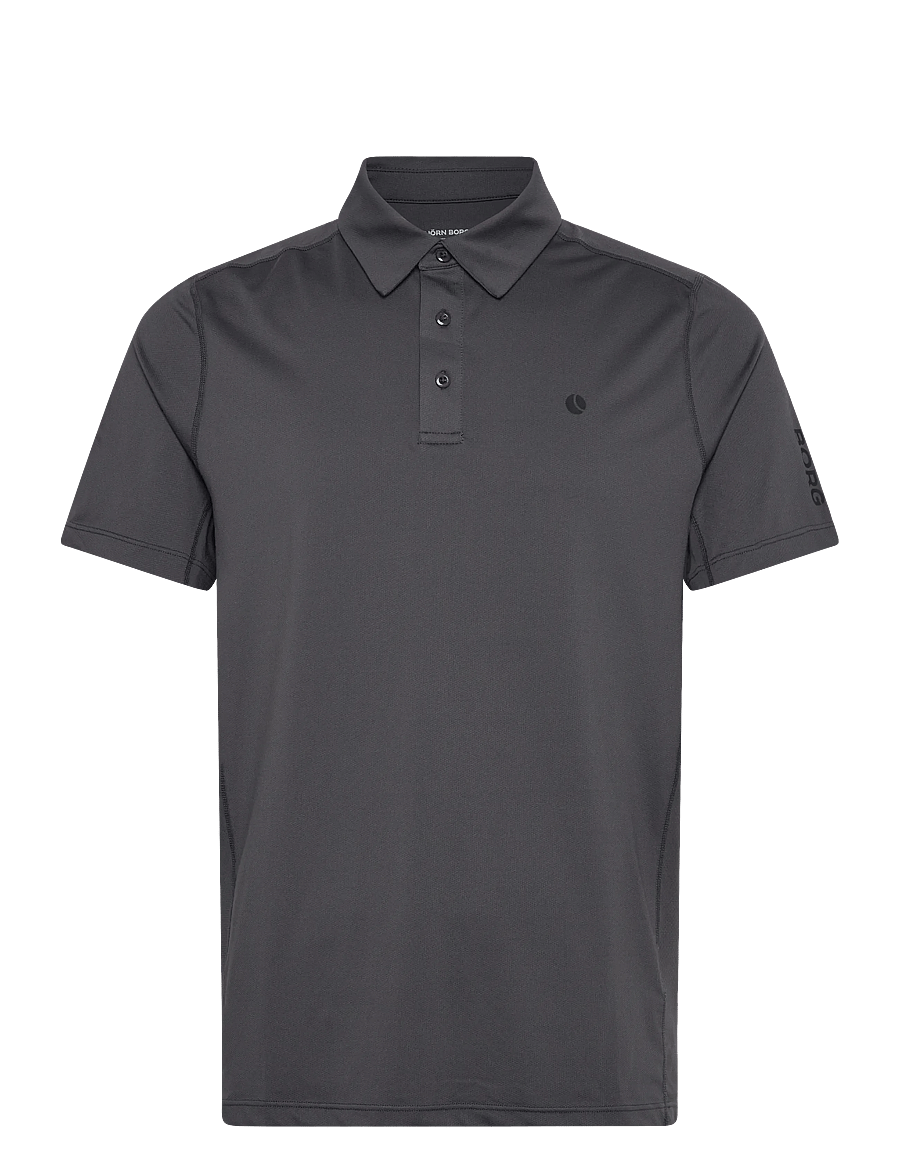 Björn Borg - ACE MESH PANEL POLO SHIRT - poloshirts - asphalt - 0